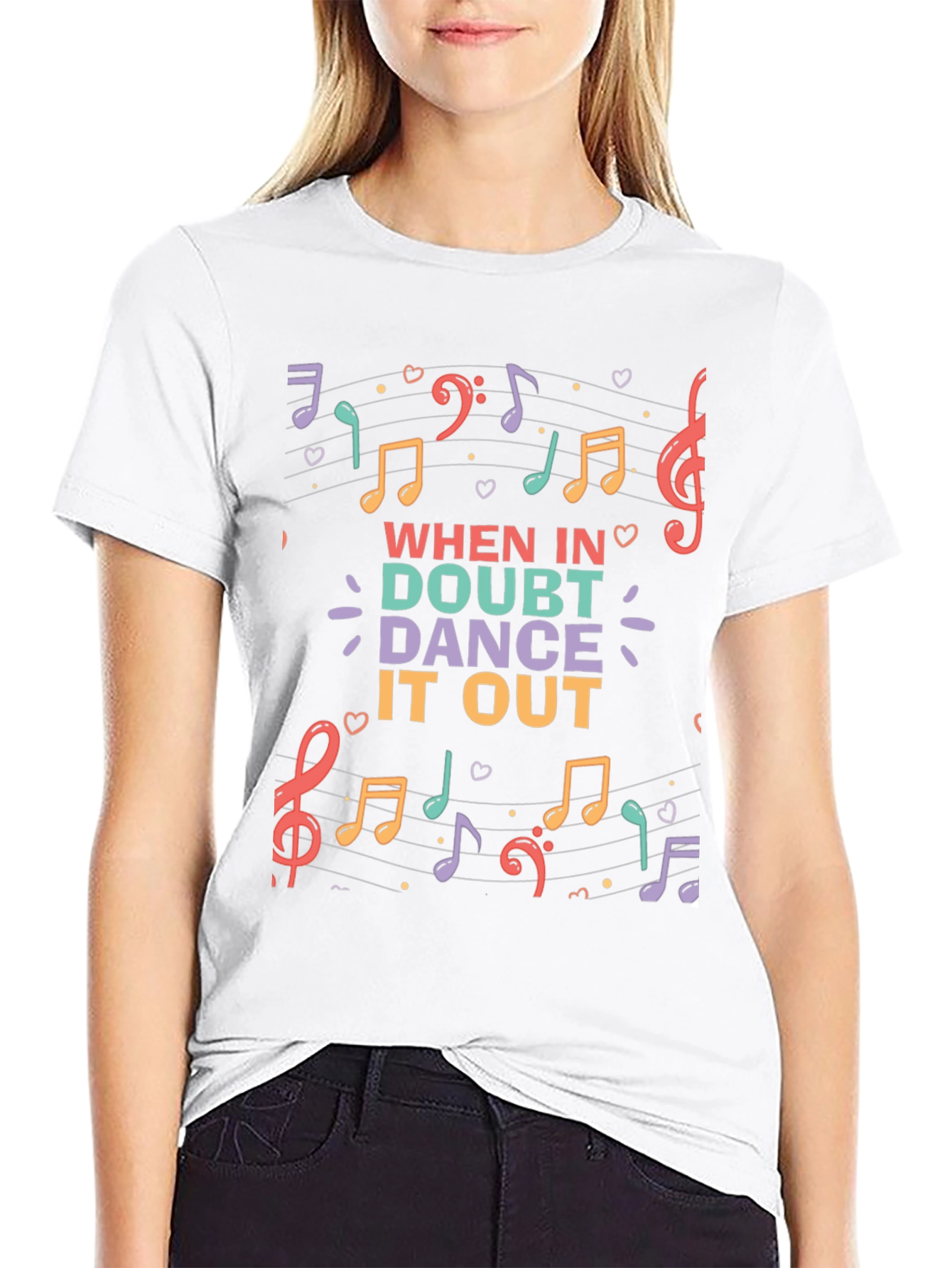 When in Doubt Dance it Out Music T-Shirt