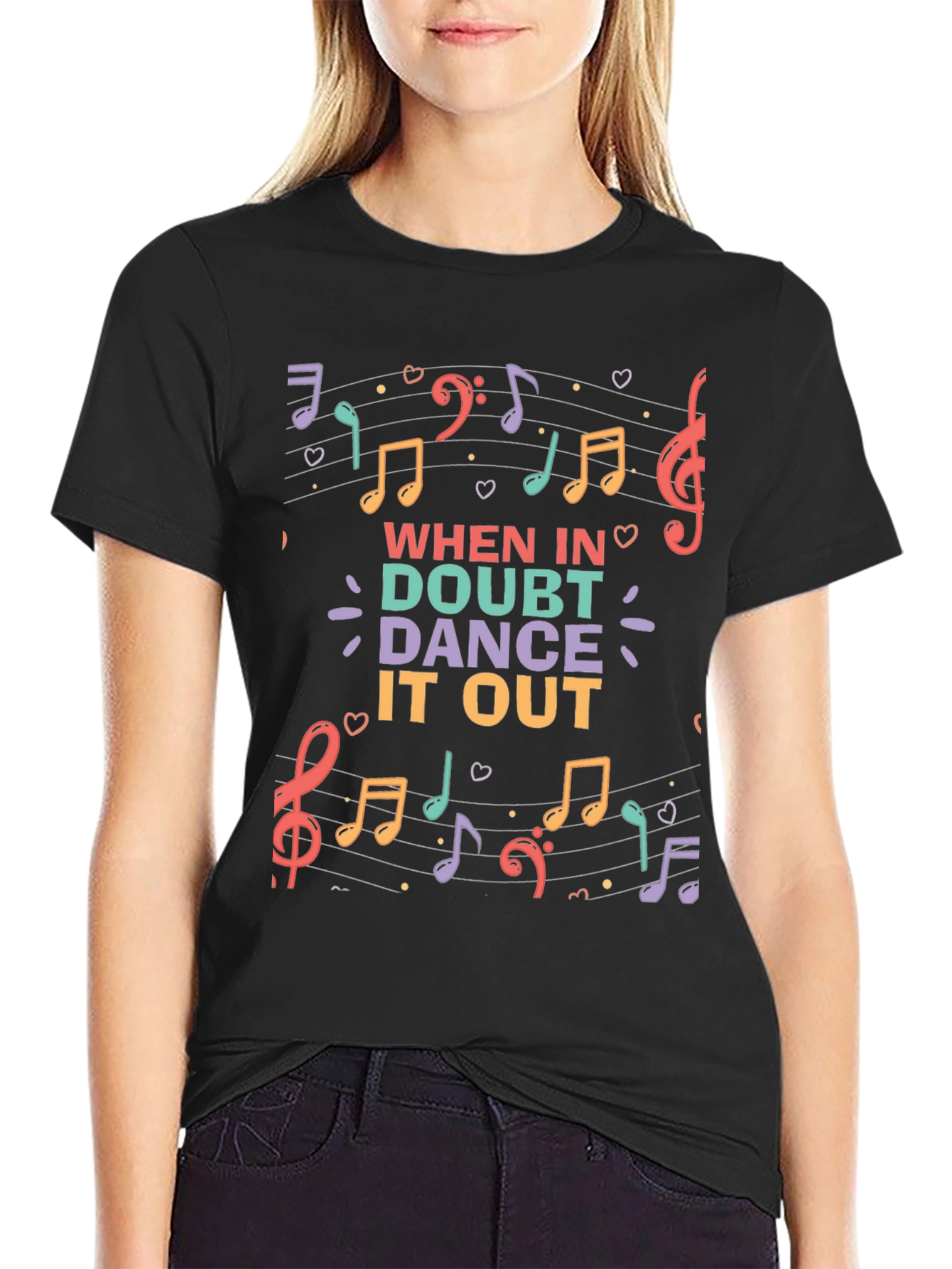 When in Doubt Dance it Out Music T-Shirt