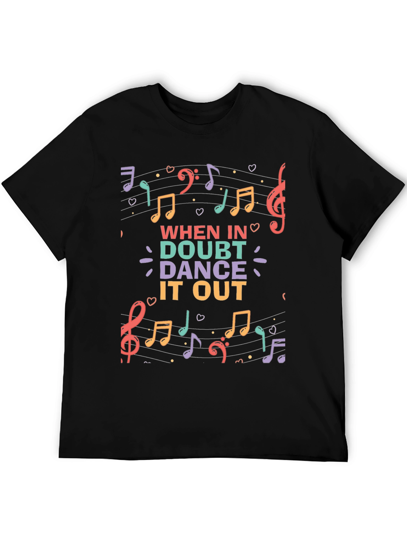 When in Doubt Dance it Out Music T-Shirt