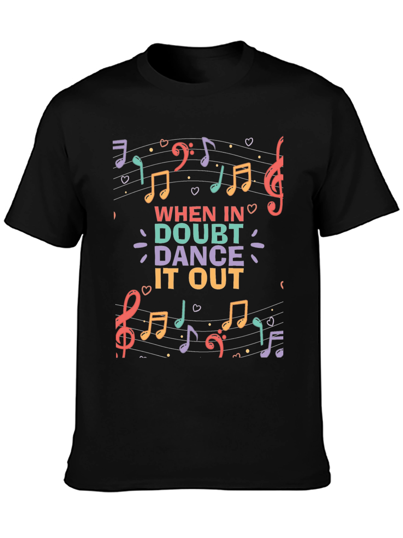 When in Doubt Dance it Out Music T-Shirt