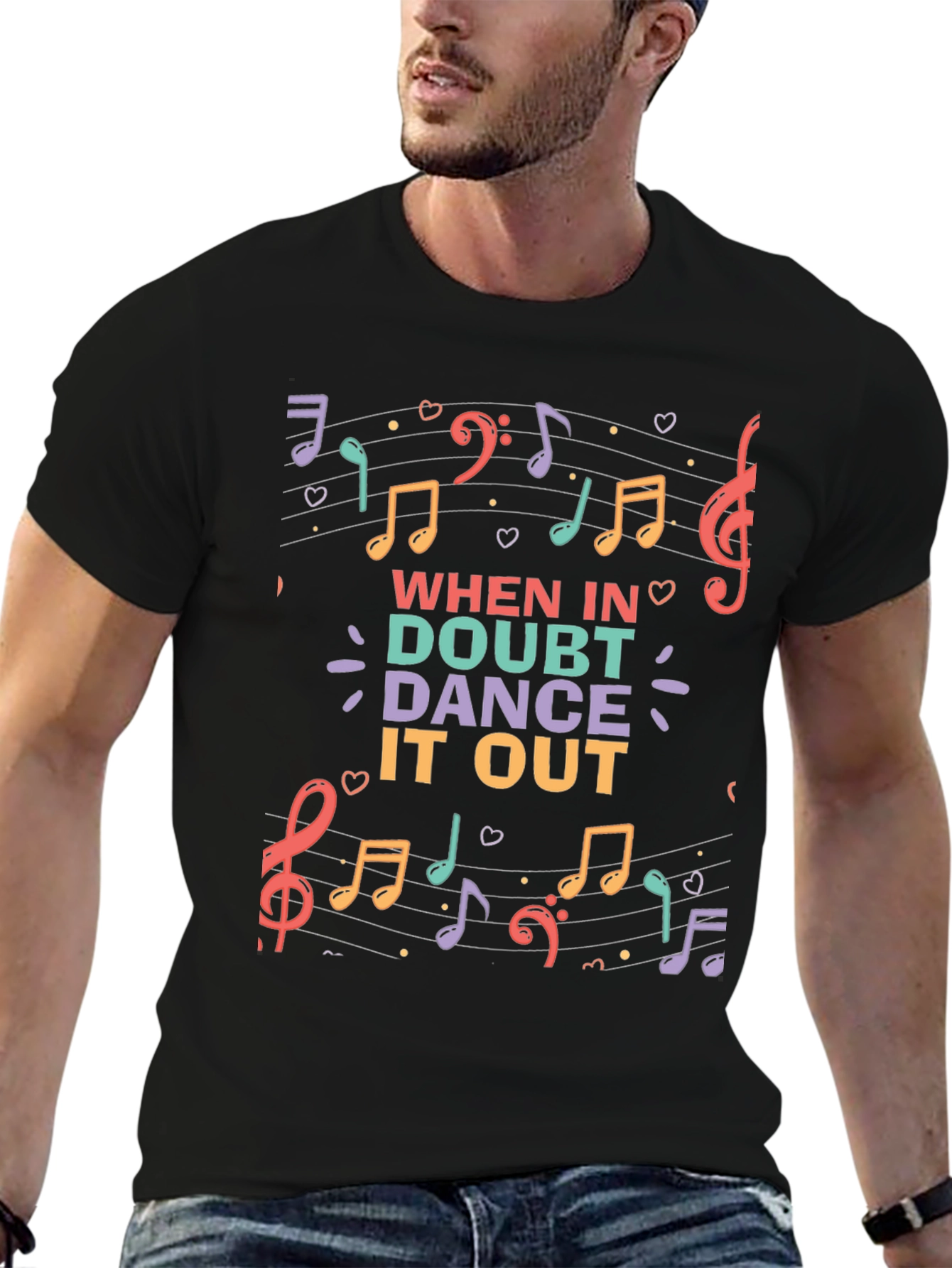 When in Doubt Dance it Out Music T-Shirt