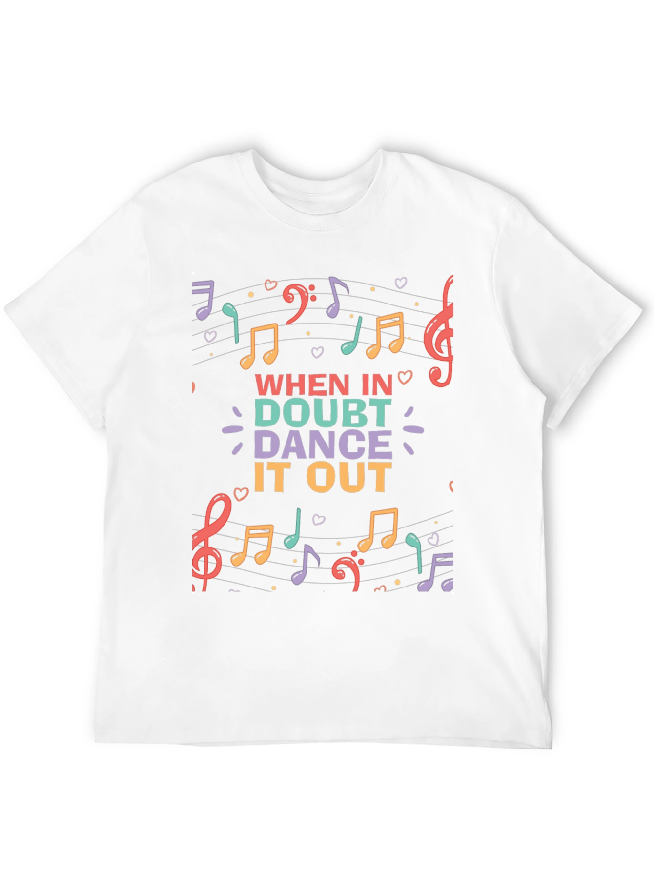 When in Doubt Dance it Out Music T-Shirt