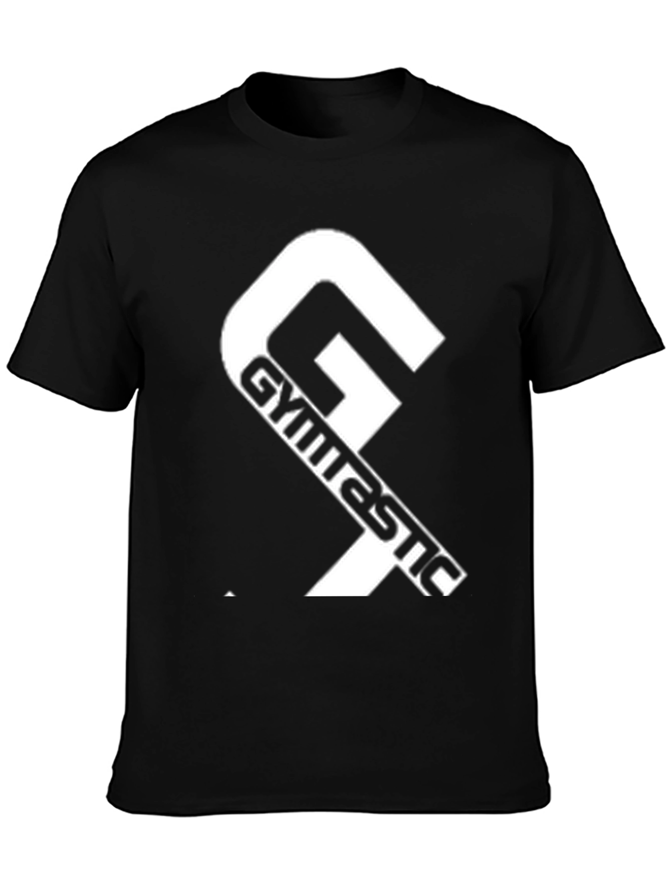 Gymnastic Graphic Tee - Black Cotton T-Shirt