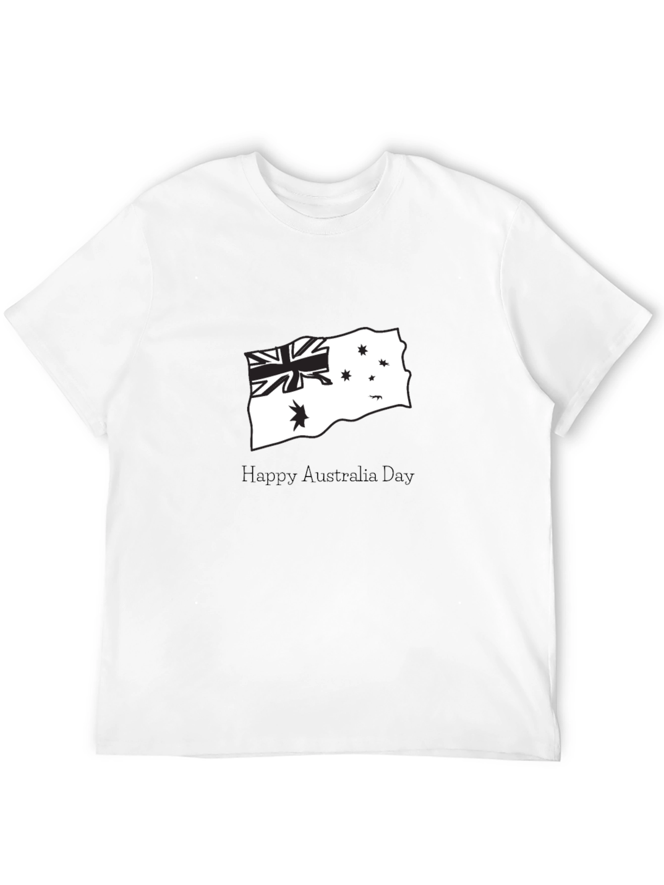 Australia Day Flag Graphic T-Shirt