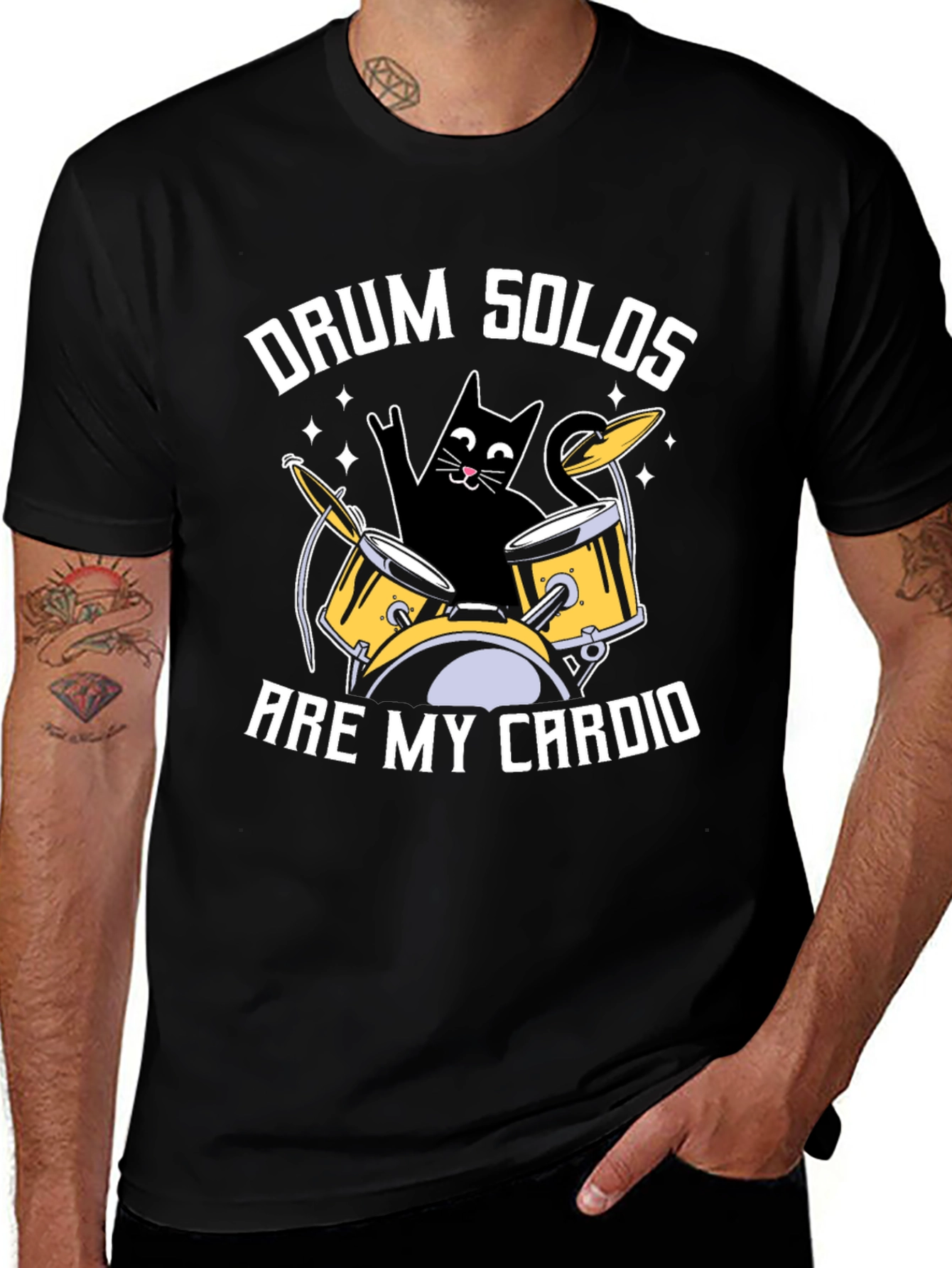 Drum Solos Are My Cardio Cat T-Shirt