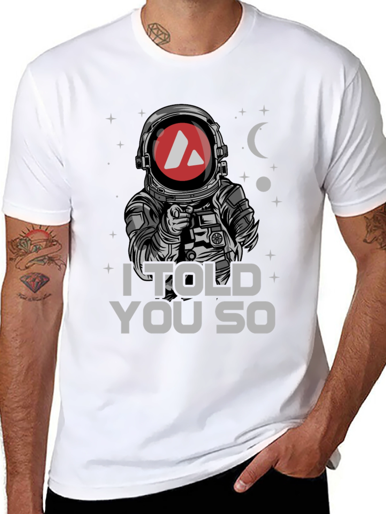 Avalanche Crypto Astronaut T-Shirt - I Told You So