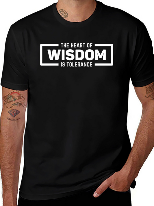 Wisdom Tolerance Graphic Tee - Black
