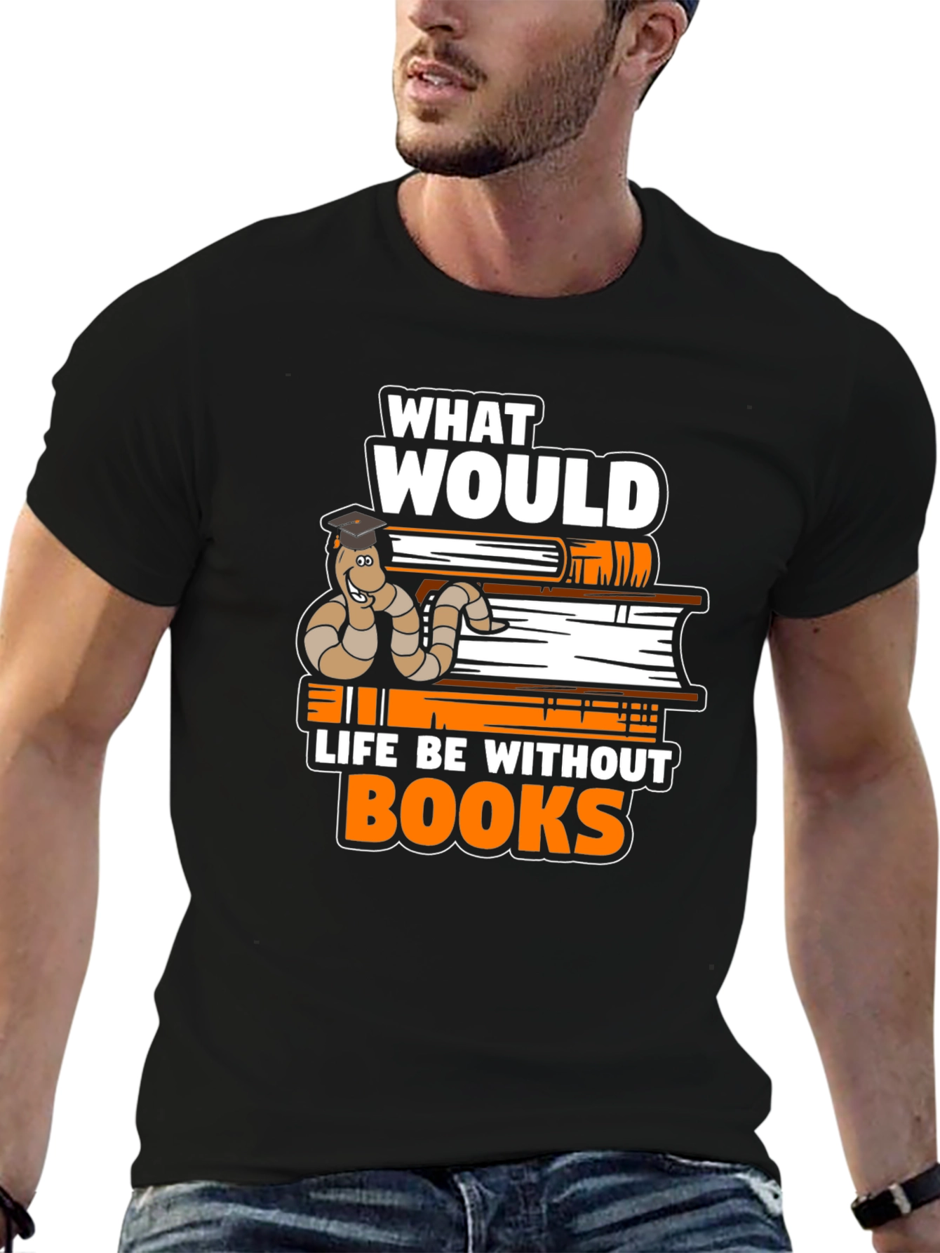 Bookworm Scholar Tee - Life Without Books T-Shirt