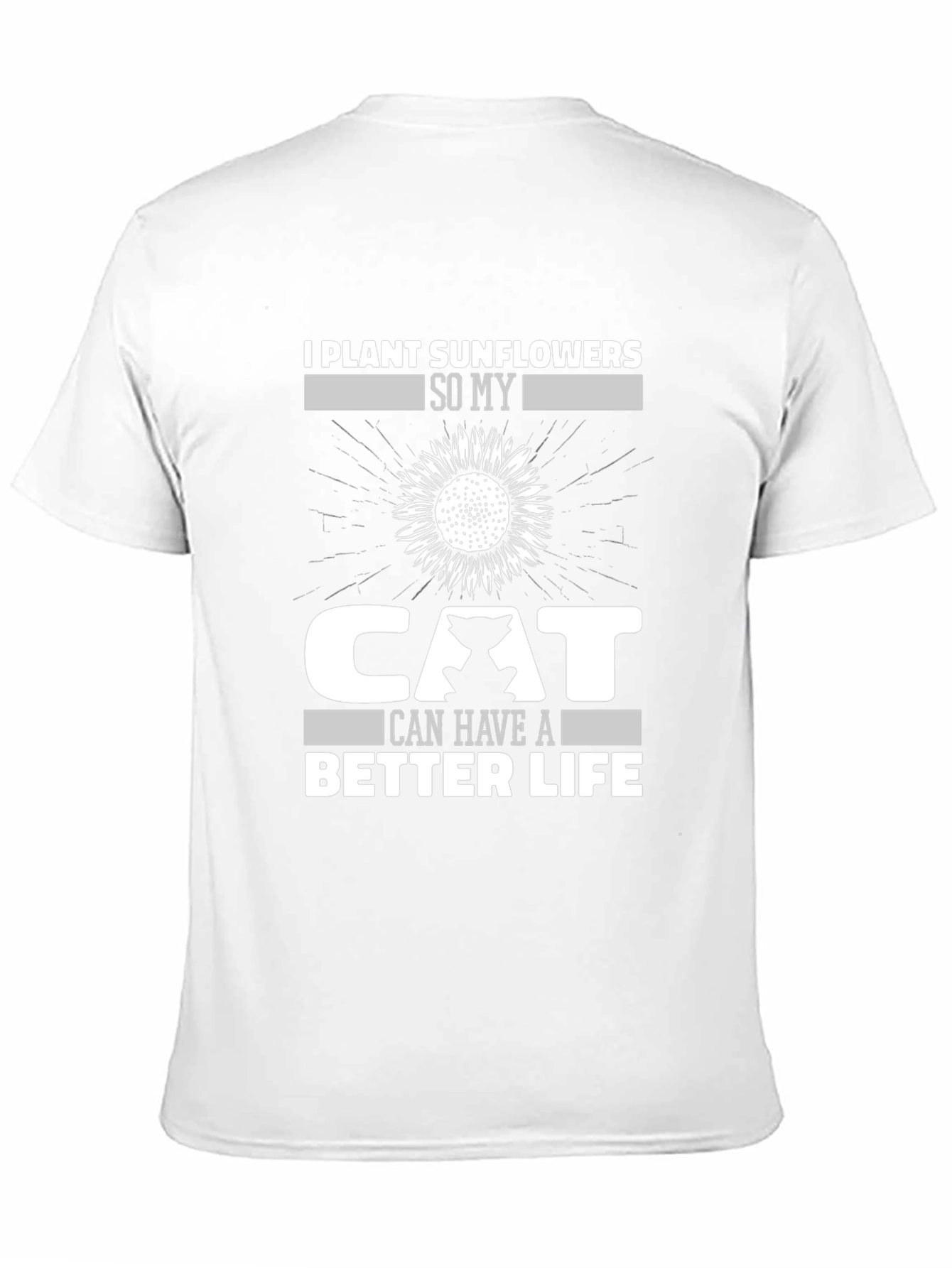 Sunflower Cat Lover T-Shirt - Plant Life Tee
