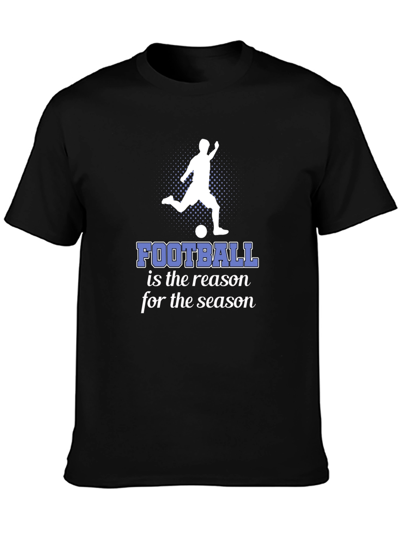Football Season Graphic Tee - Stylish Black T-Shirt