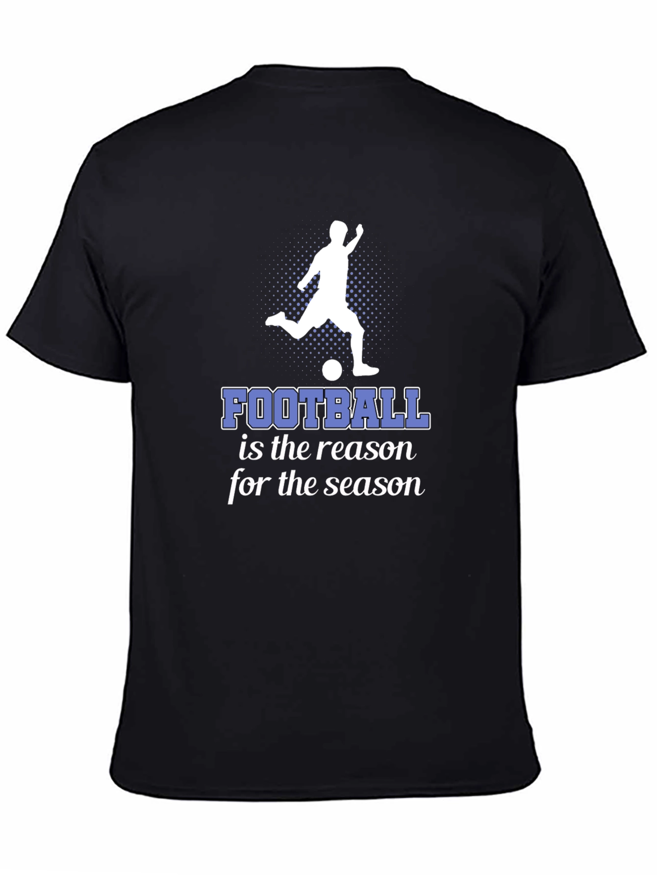 Football Season Graphic Tee - Stylish Black T-Shirt