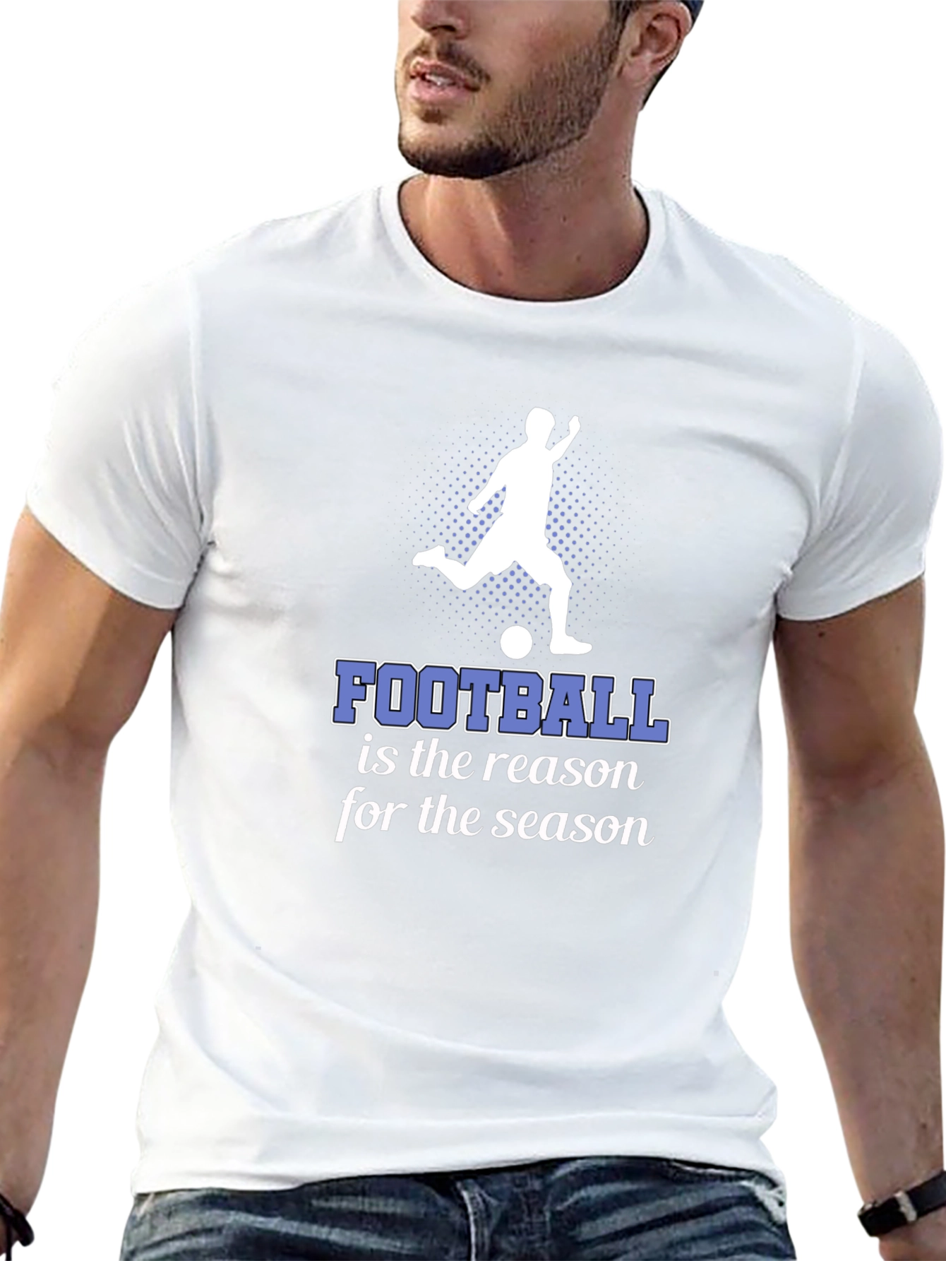Football Season Graphic Tee - Stylish Black T-Shirt