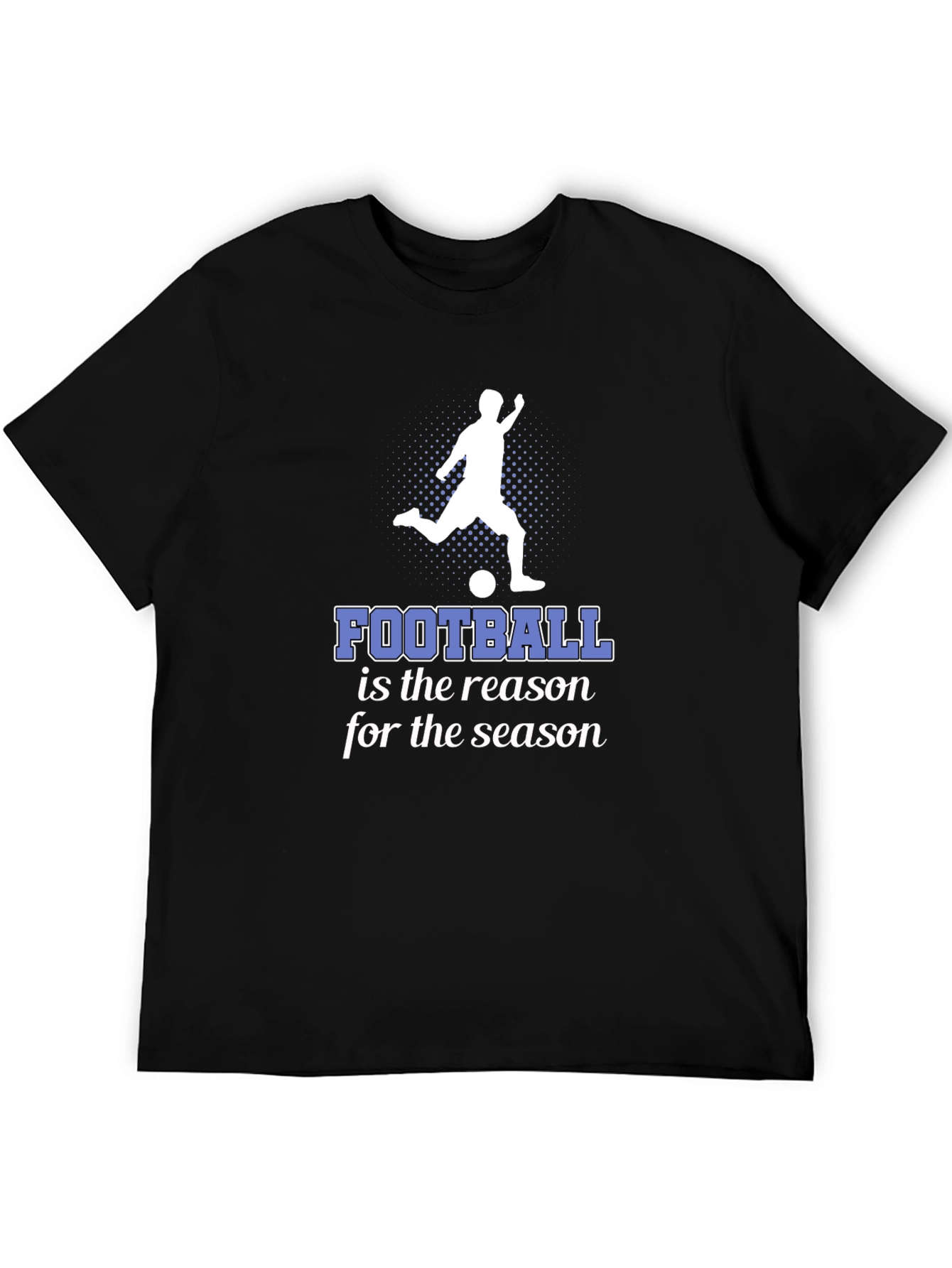 Football Season Graphic Tee - Stylish Black T-Shirt