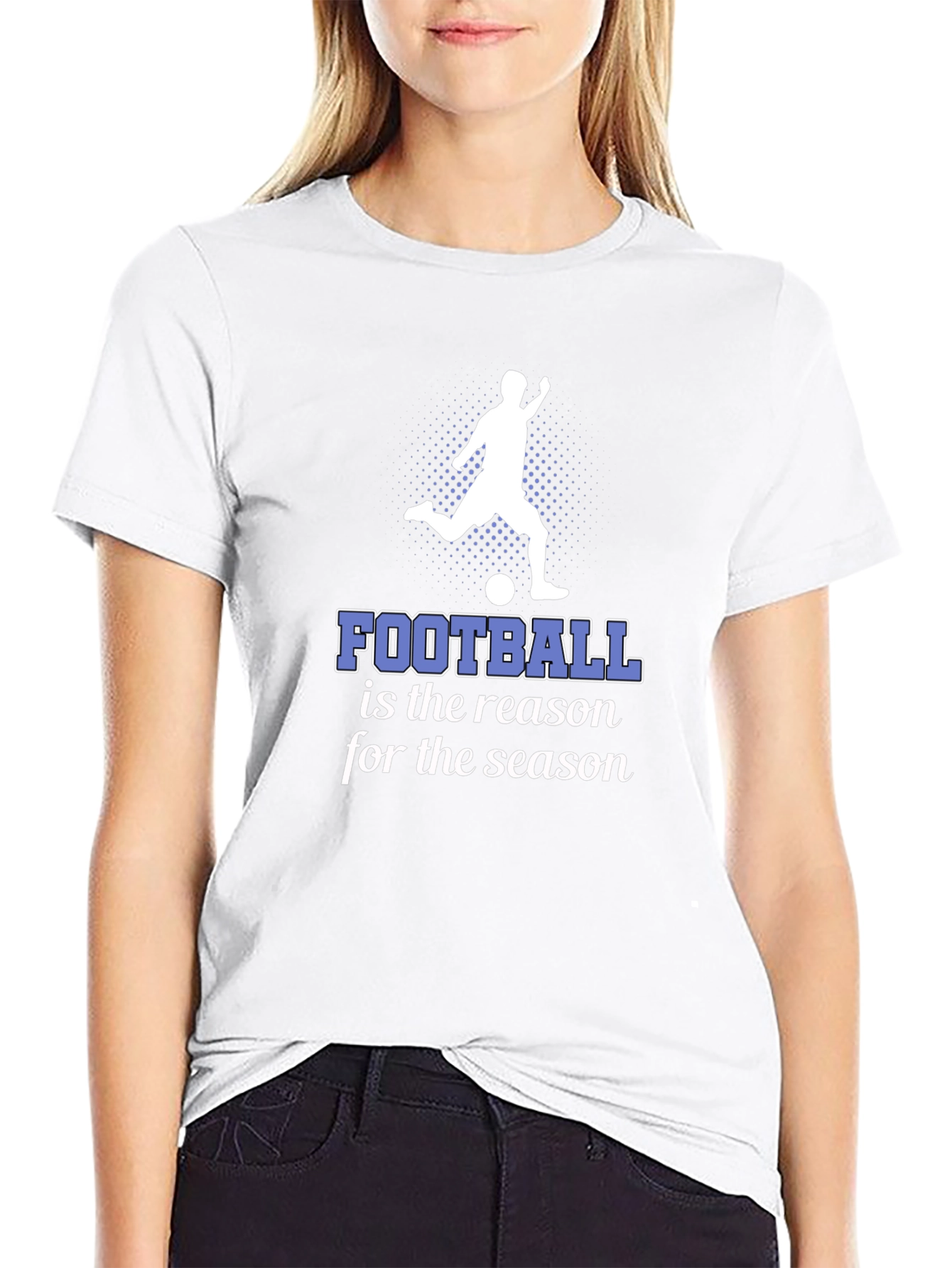 Football Season Graphic Tee - Stylish Black T-Shirt