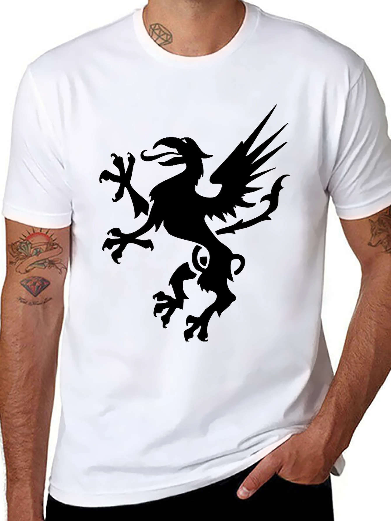 Griffin Graphic Tee - Bold Black Design