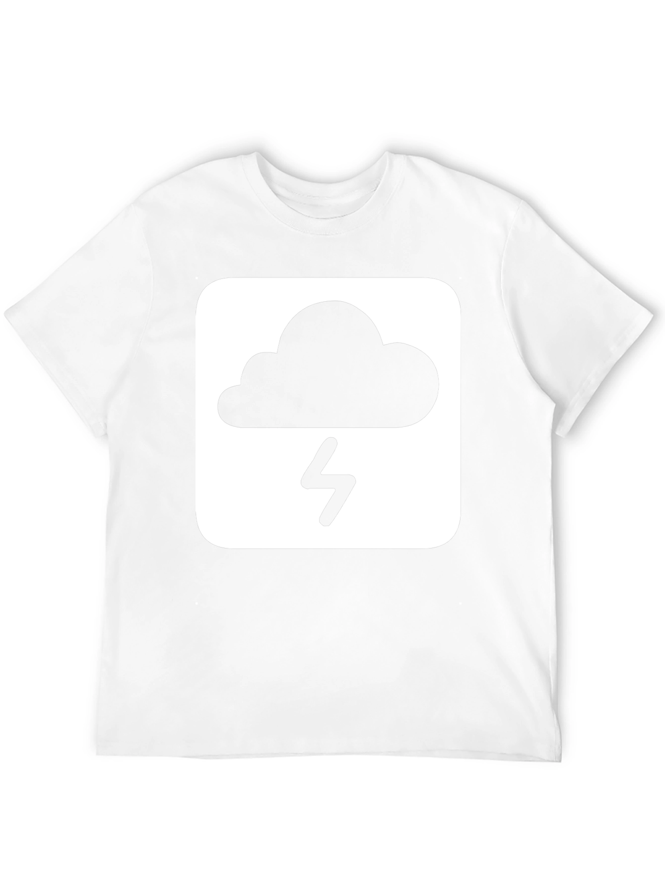 Storm Cloud Graphic T-Shirt - Black Cotton Tee