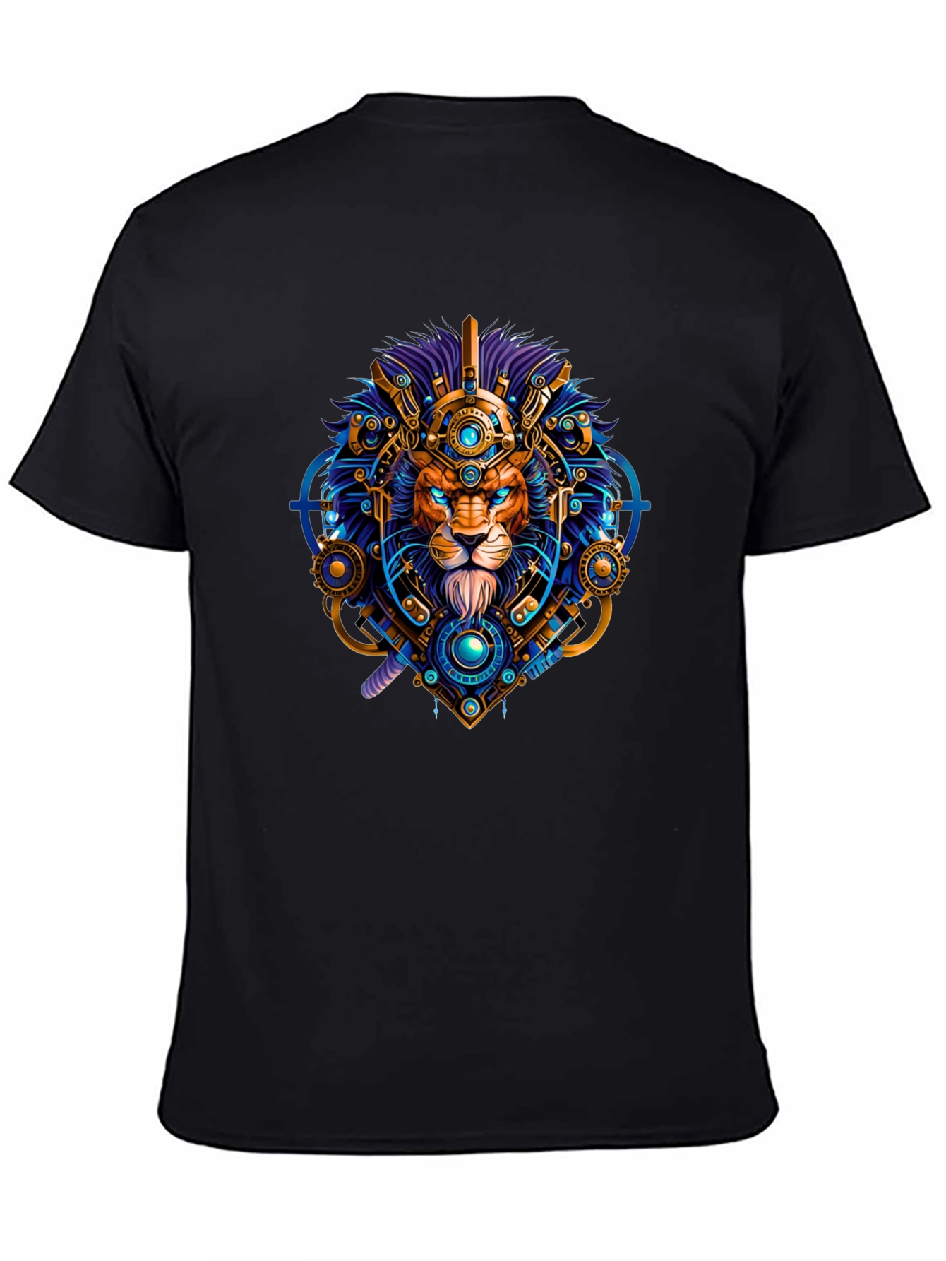 Lion Techwear Graphic Tee - Bold Unique Design
