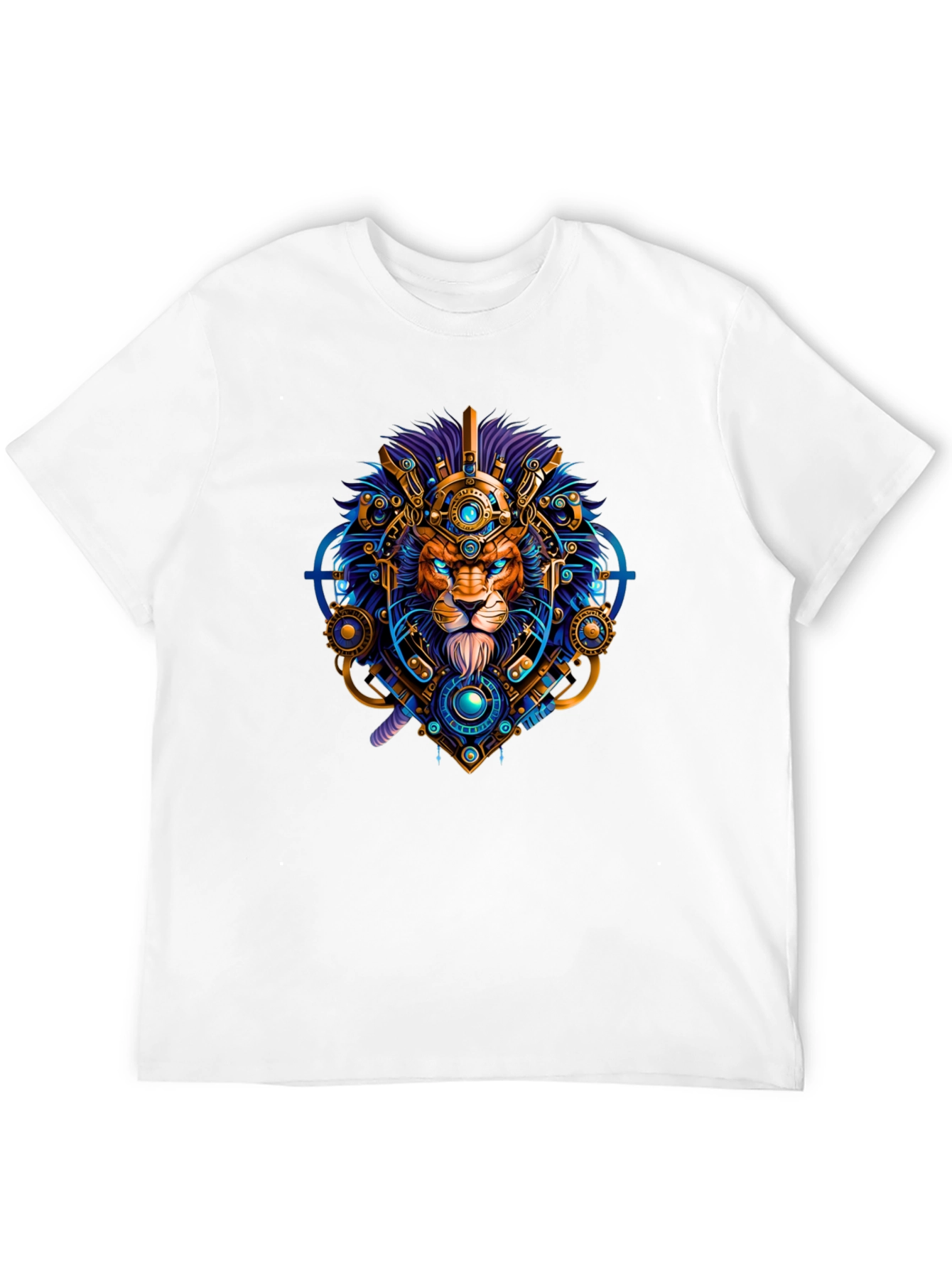 Lion Techwear Graphic Tee - Bold Unique Design