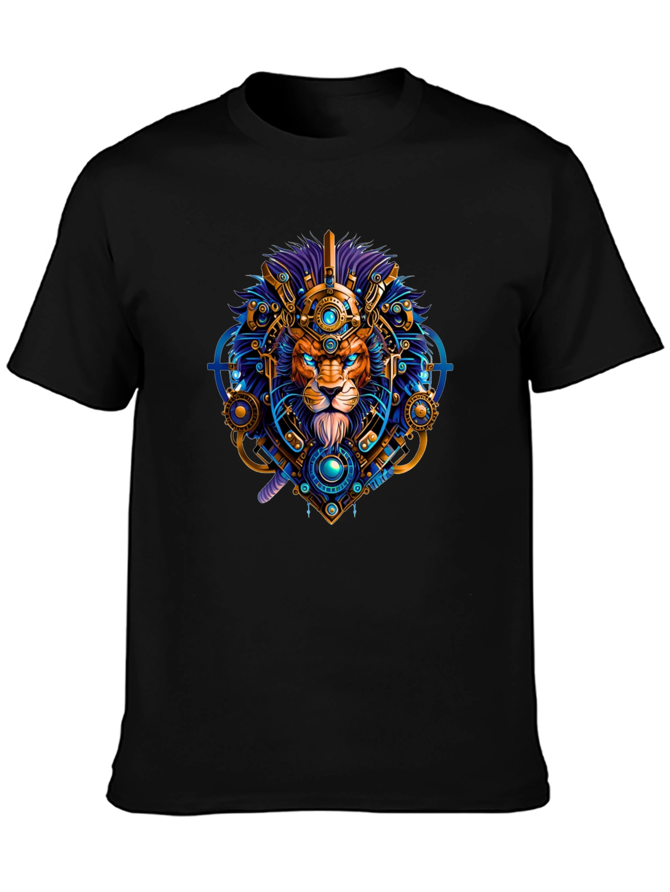 Lion Techwear Graphic Tee - Bold Unique Design