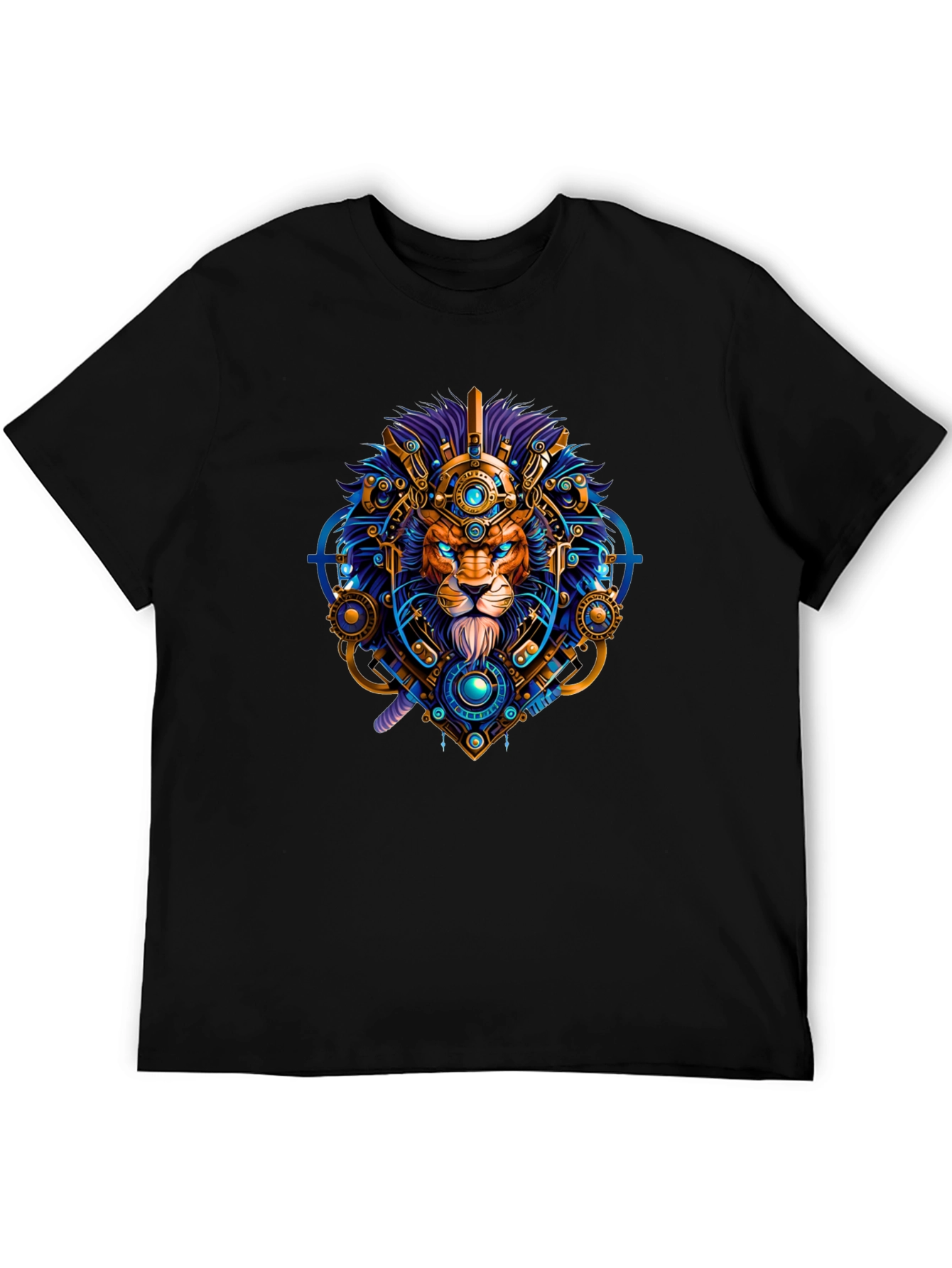 Lion Techwear Graphic Tee - Bold Unique Design