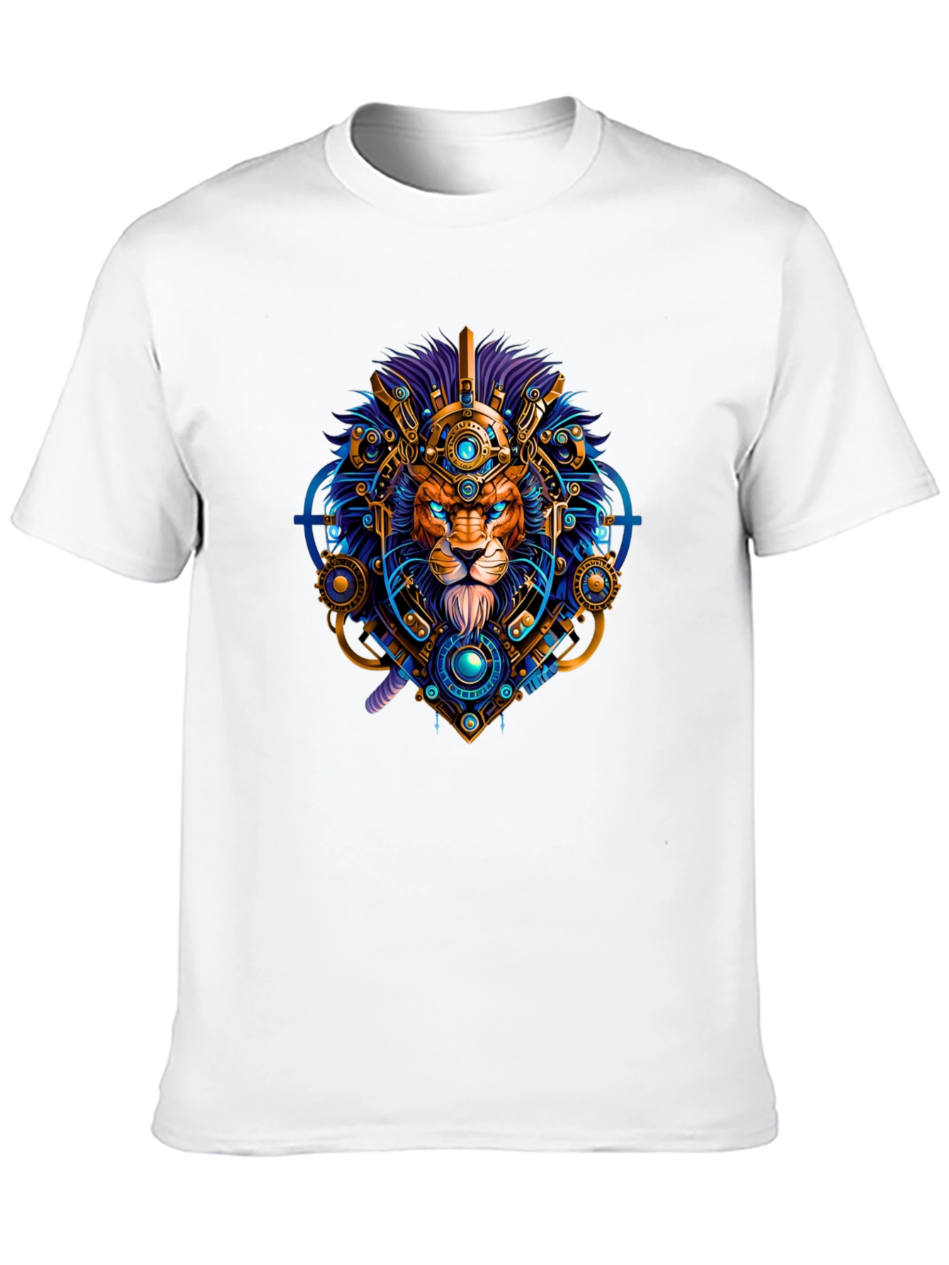 Lion Techwear Graphic Tee - Bold Unique Design