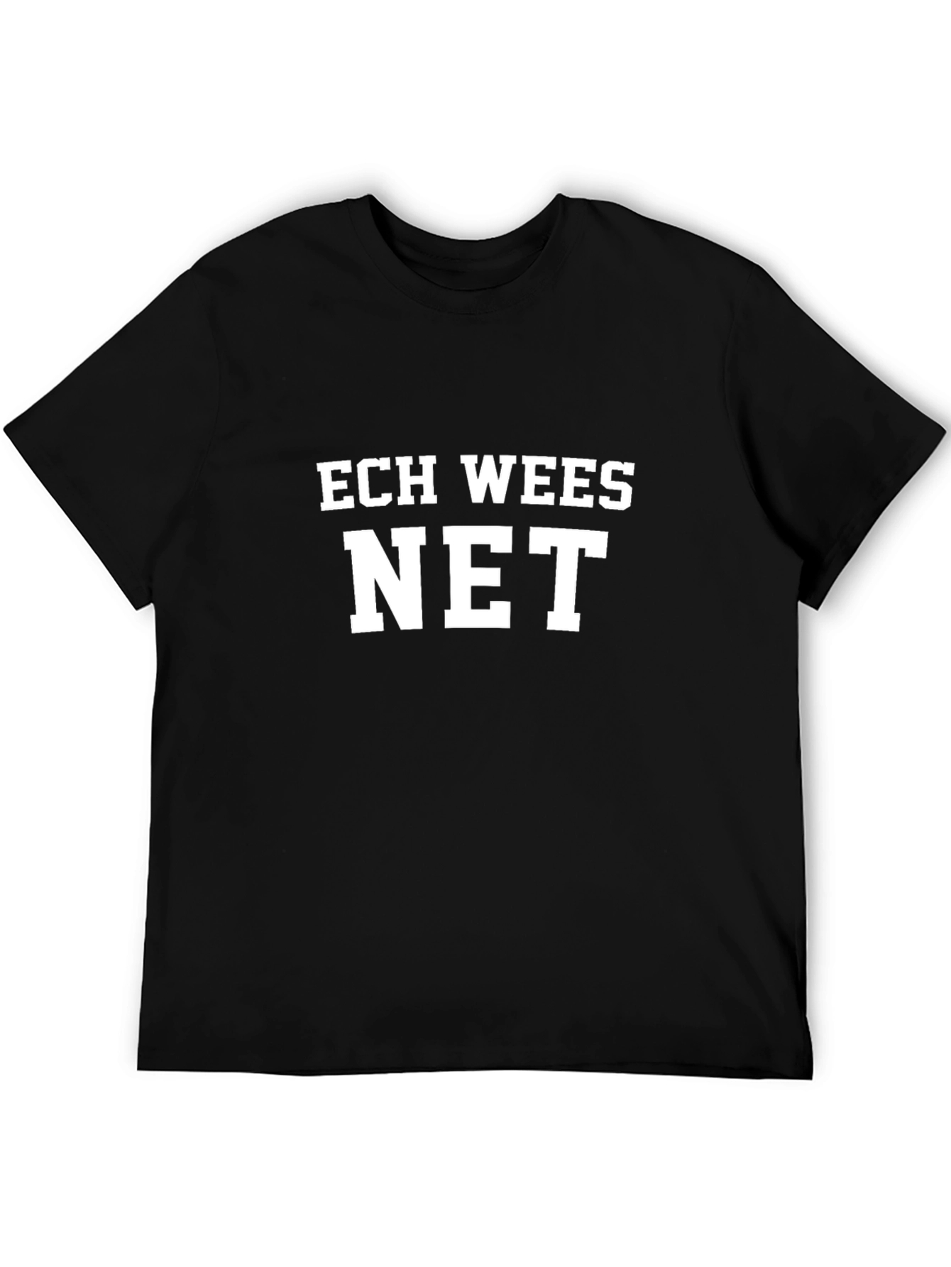 Ech Wees Net Graphic T-Shirt - Black