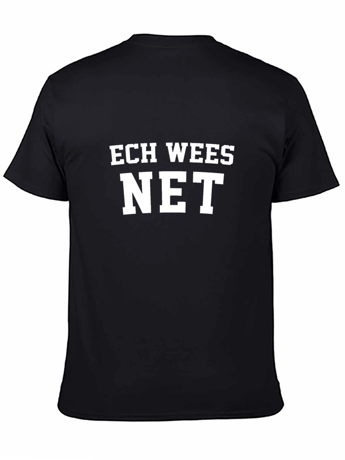 Ech Wees Net Graphic T-Shirt - Black