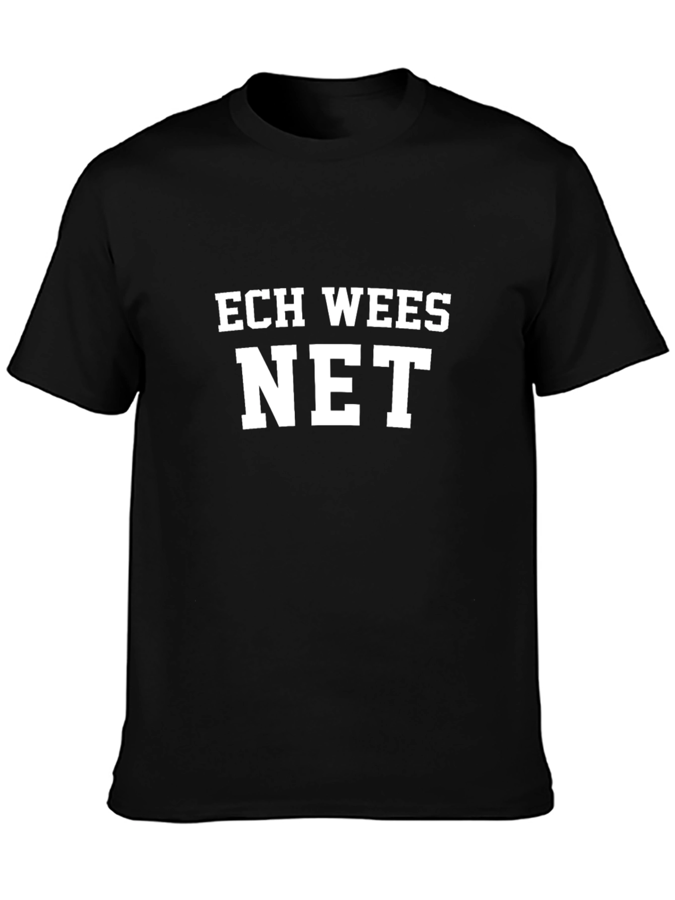 Ech Wees Net Graphic T-Shirt - Black