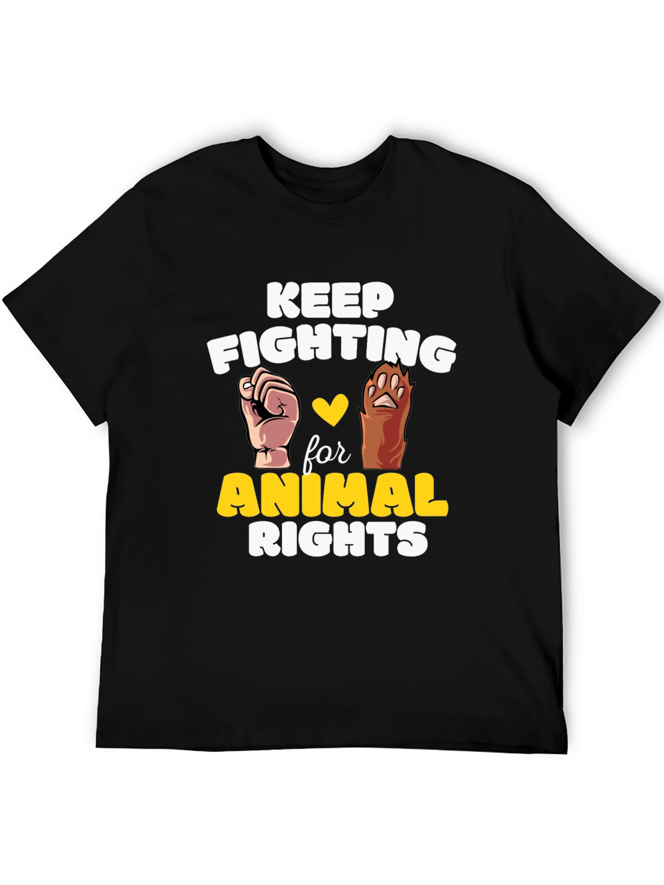 Animal Rights Tee - Keep Fighting for Animals