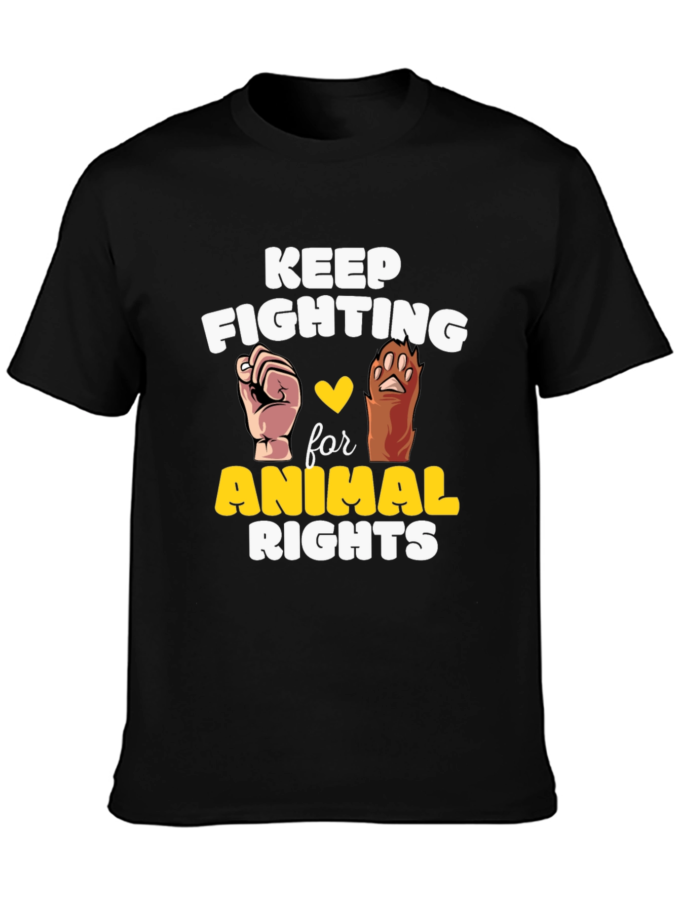 Animal Rights Tee - Keep Fighting for Animals