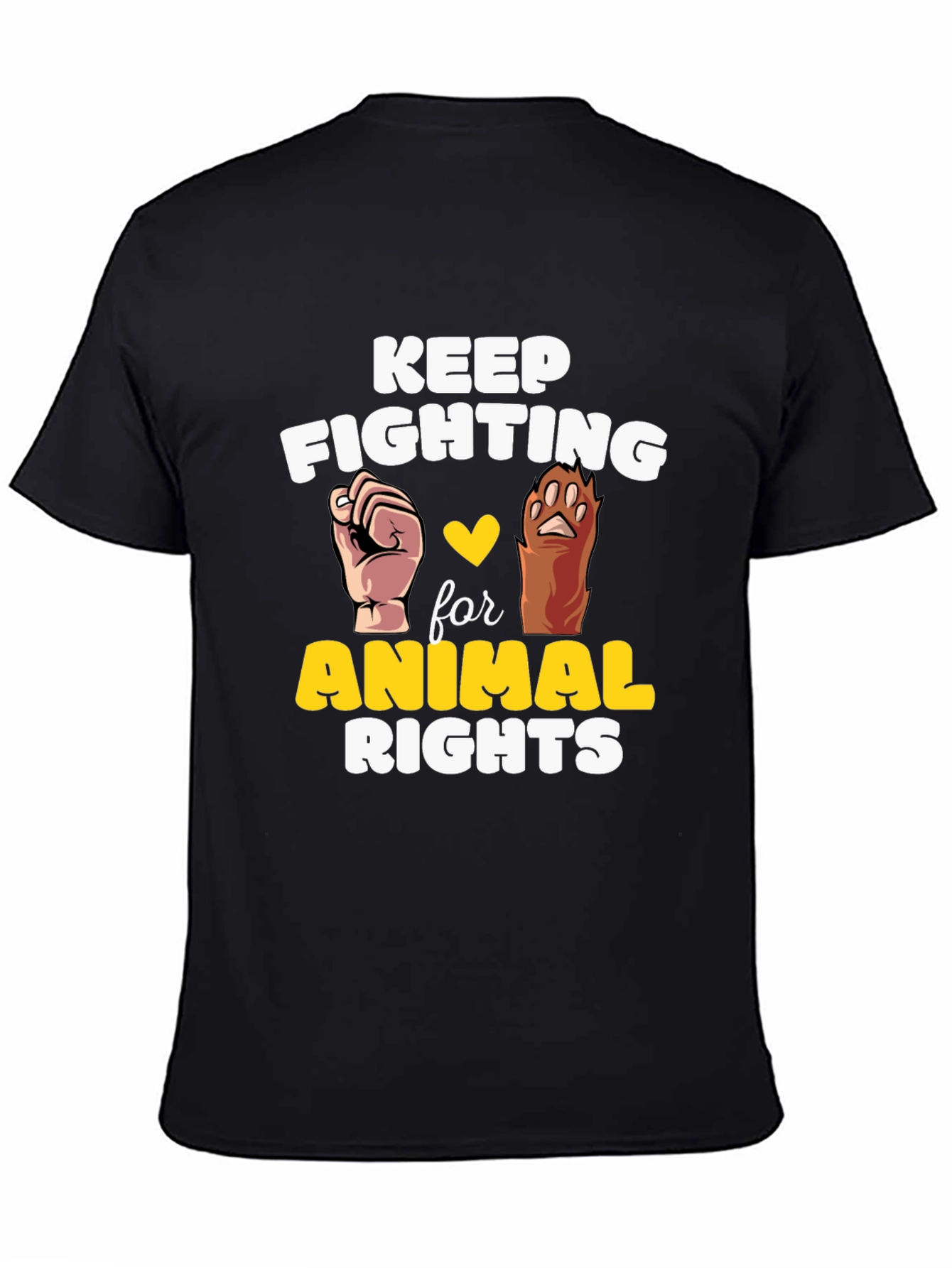 Animal Rights Tee - Keep Fighting for Animals
