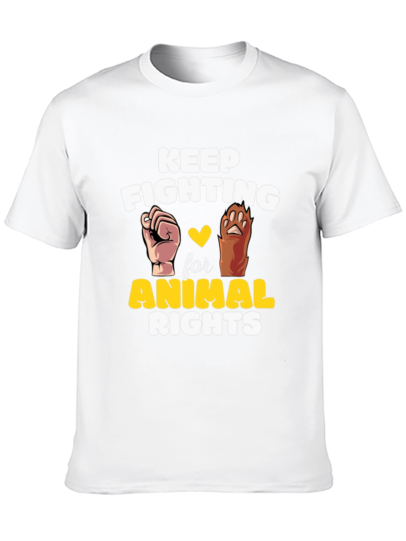 Animal Rights Tee - Keep Fighting for Animals