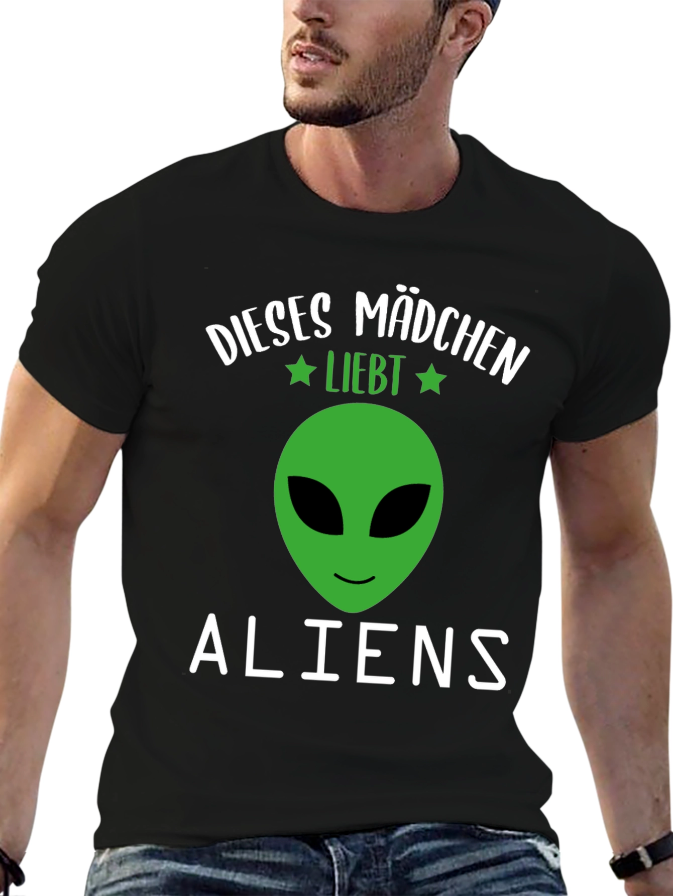 This Girl Loves Aliens Graphic T-Shirt
