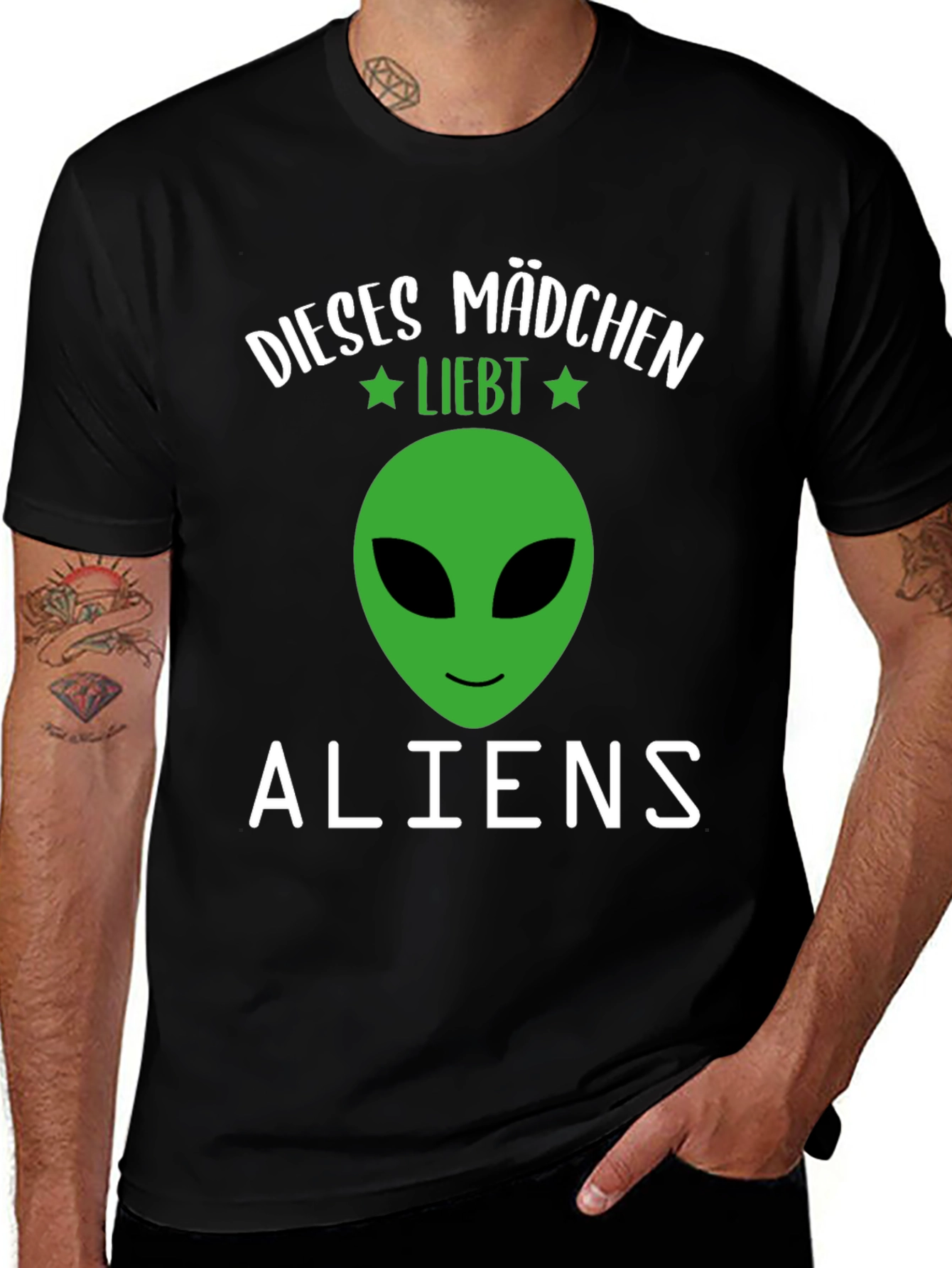 This Girl Loves Aliens Graphic T-Shirt