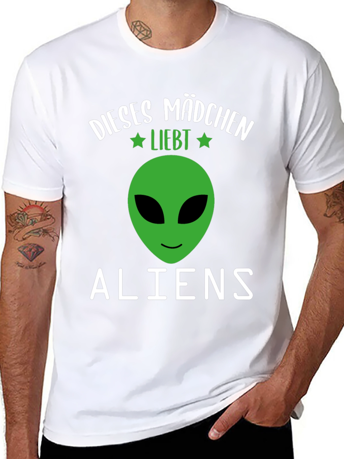 This Girl Loves Aliens Graphic T-Shirt