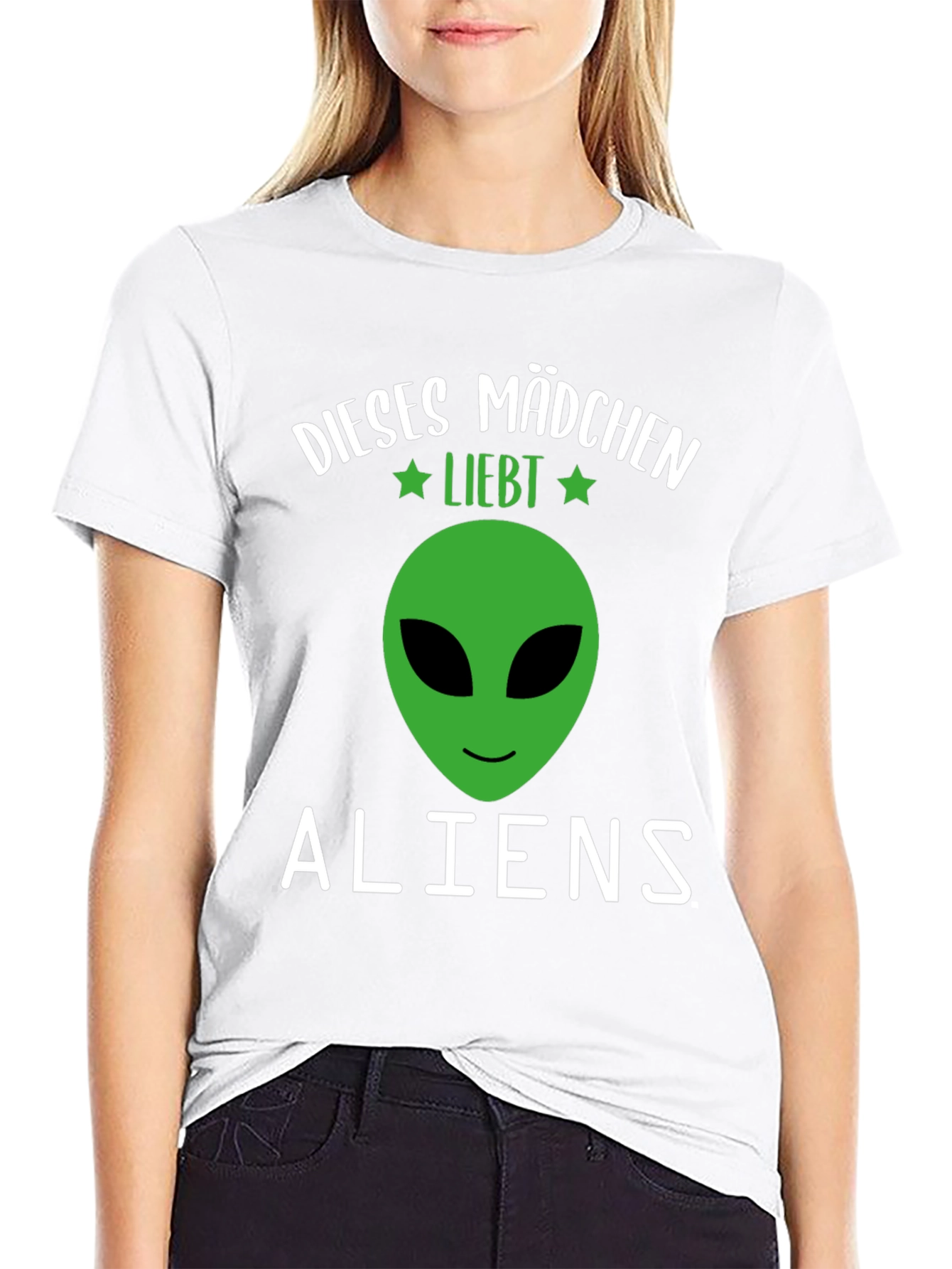 This Girl Loves Aliens Graphic T-Shirt