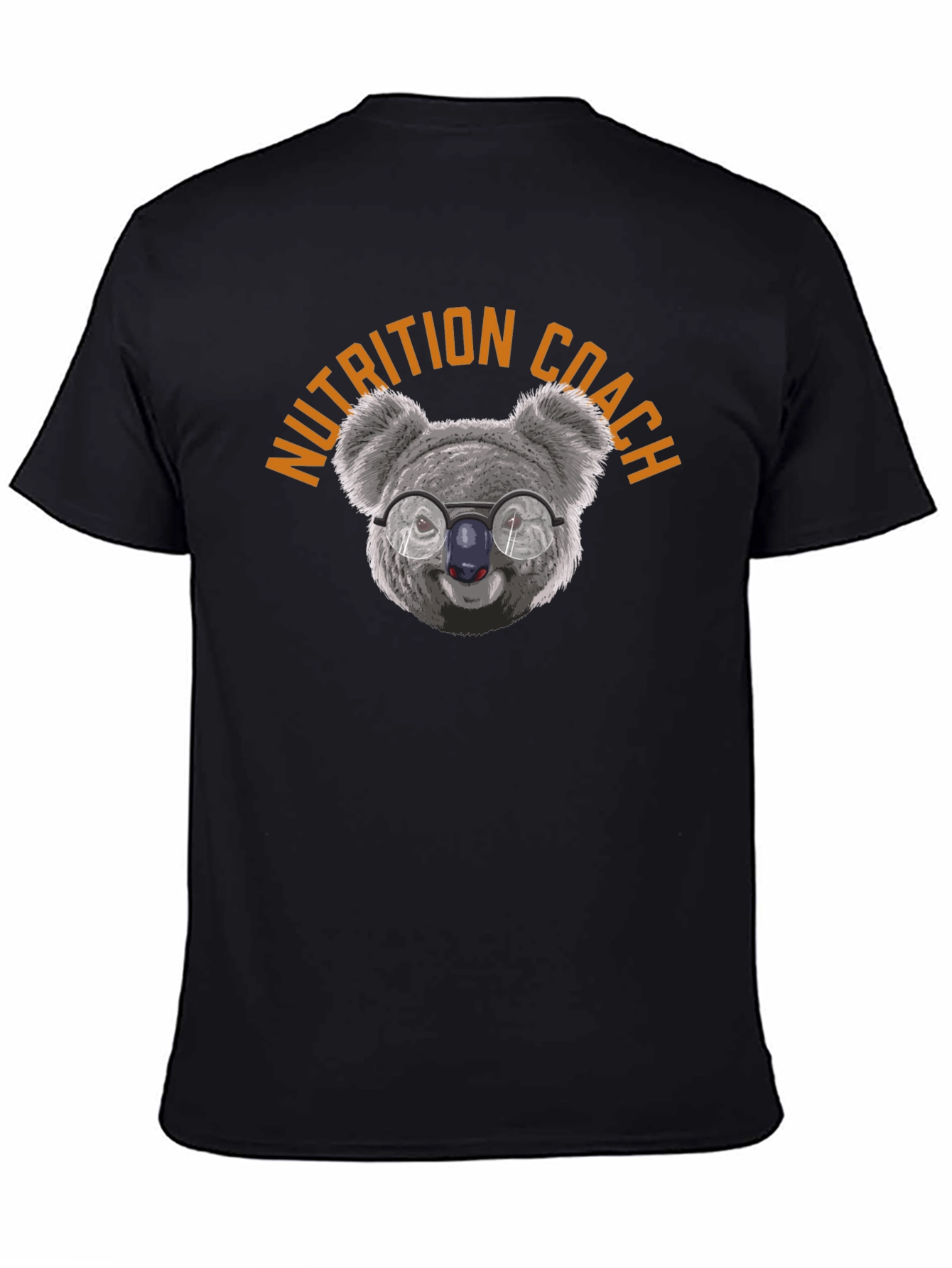 Nutrition Coach Koala T-Shirt - Premium Quality Black Tee