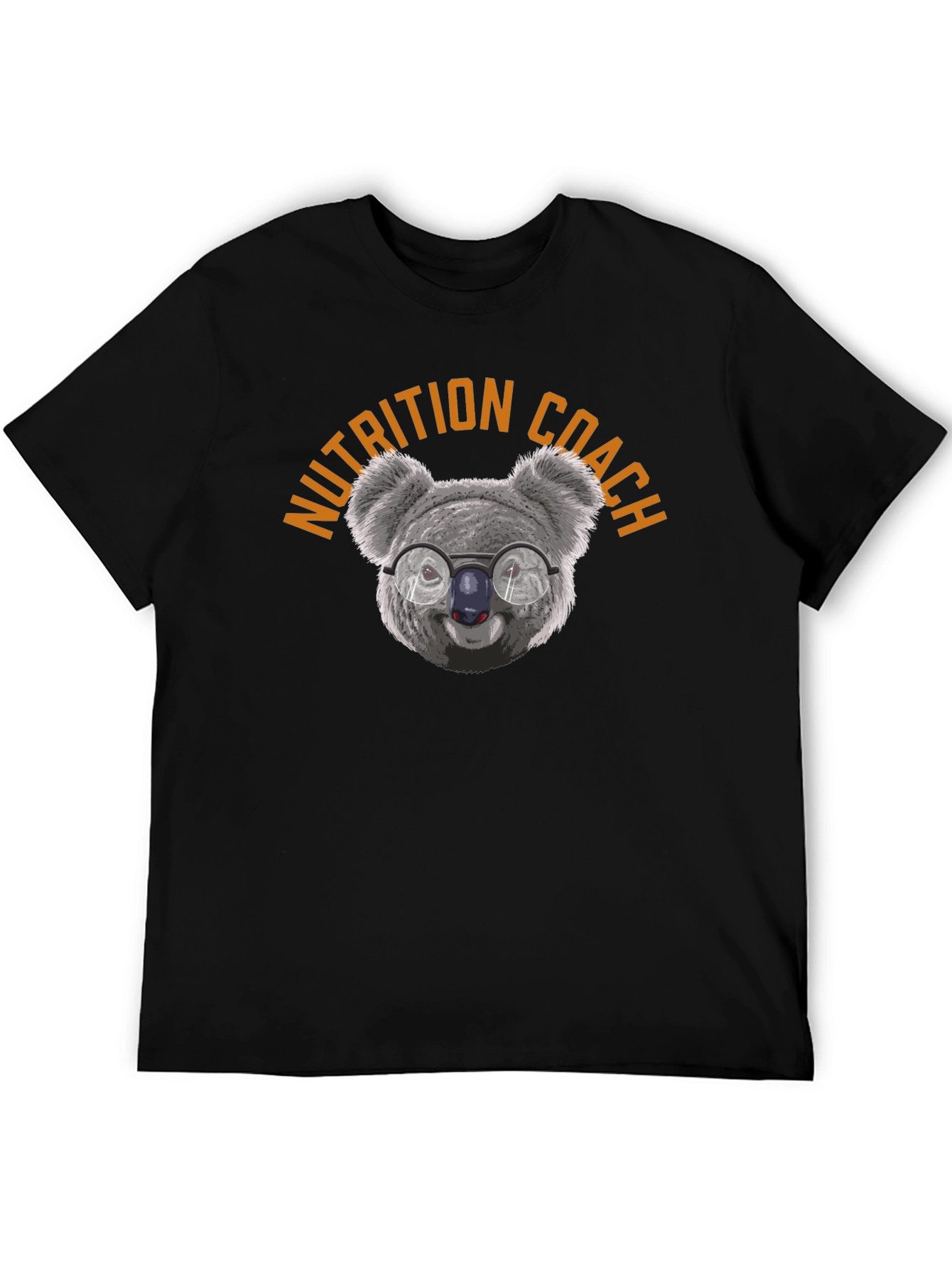 Nutrition Coach Koala T-Shirt - Premium Quality Black Tee