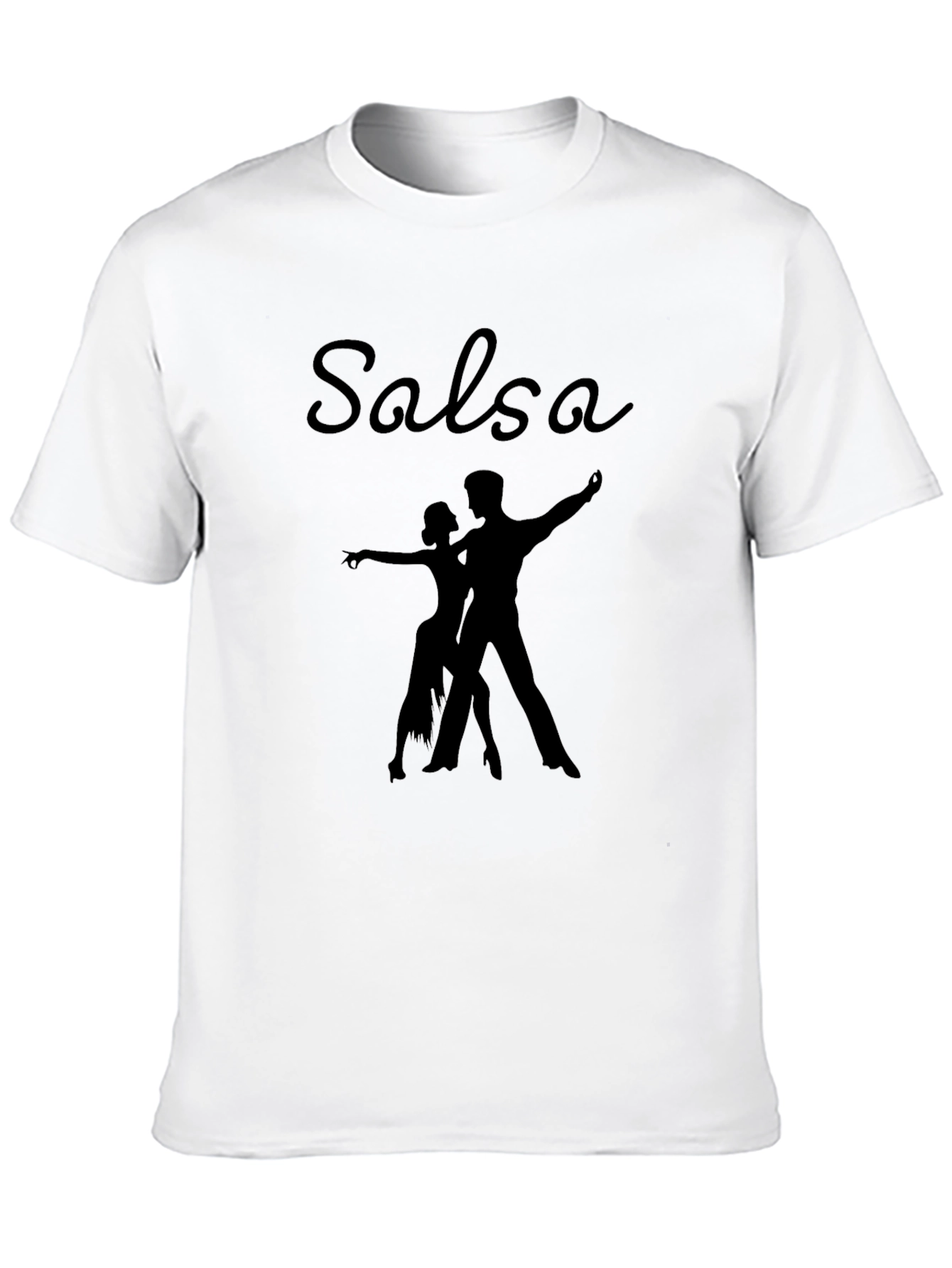 Salsa Dance Graphic Tee - Black Cotton T-Shirt