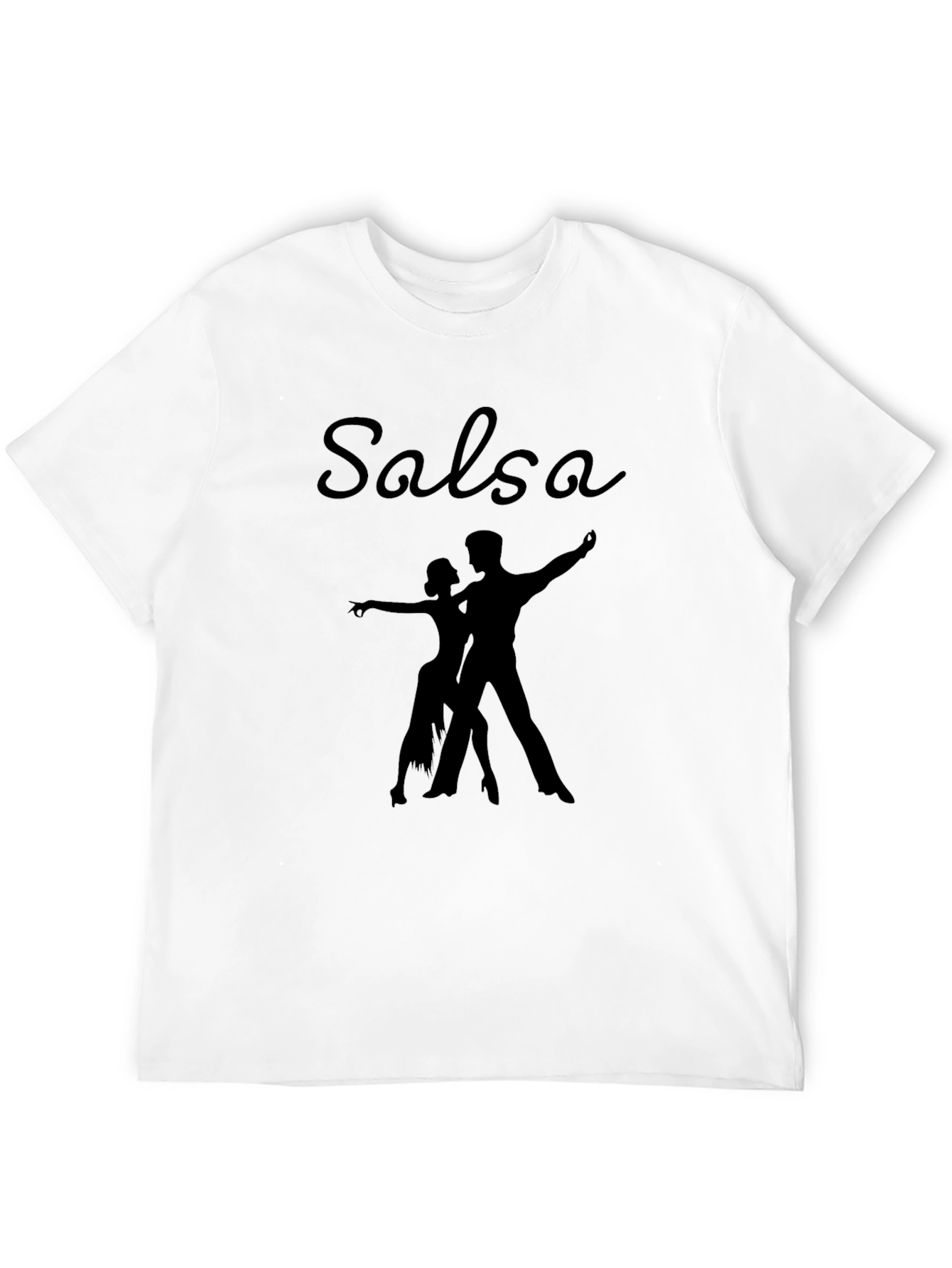 Salsa Dance Graphic Tee - Black Cotton T-Shirt