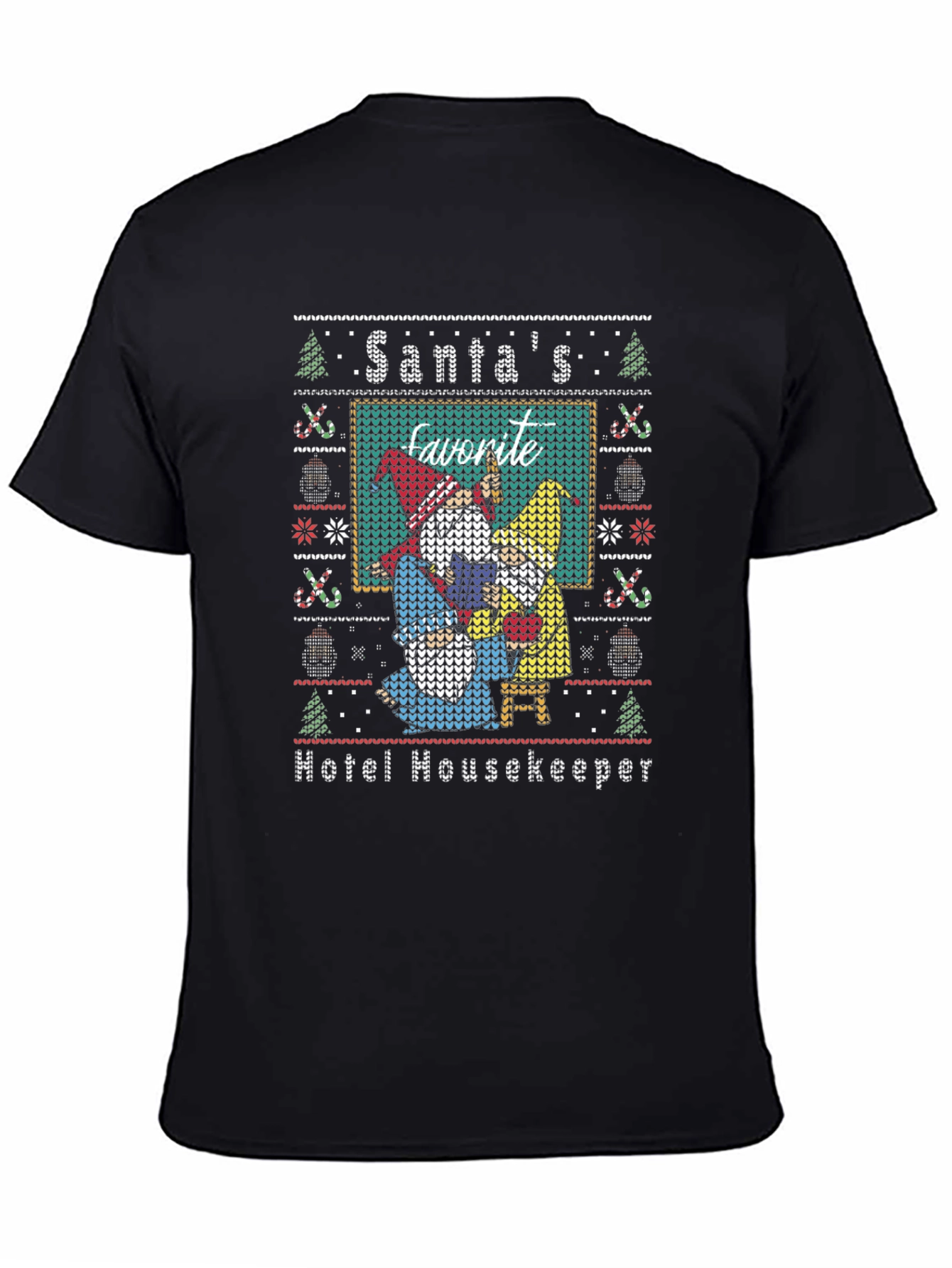Santas Favorite Hotel Housekeeper Ugly Christmas Sweater Tee