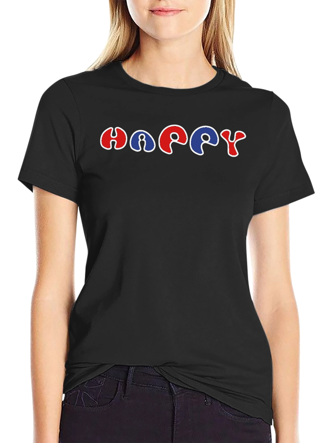 Happy Graphic Tee - Bold Statement Shirt