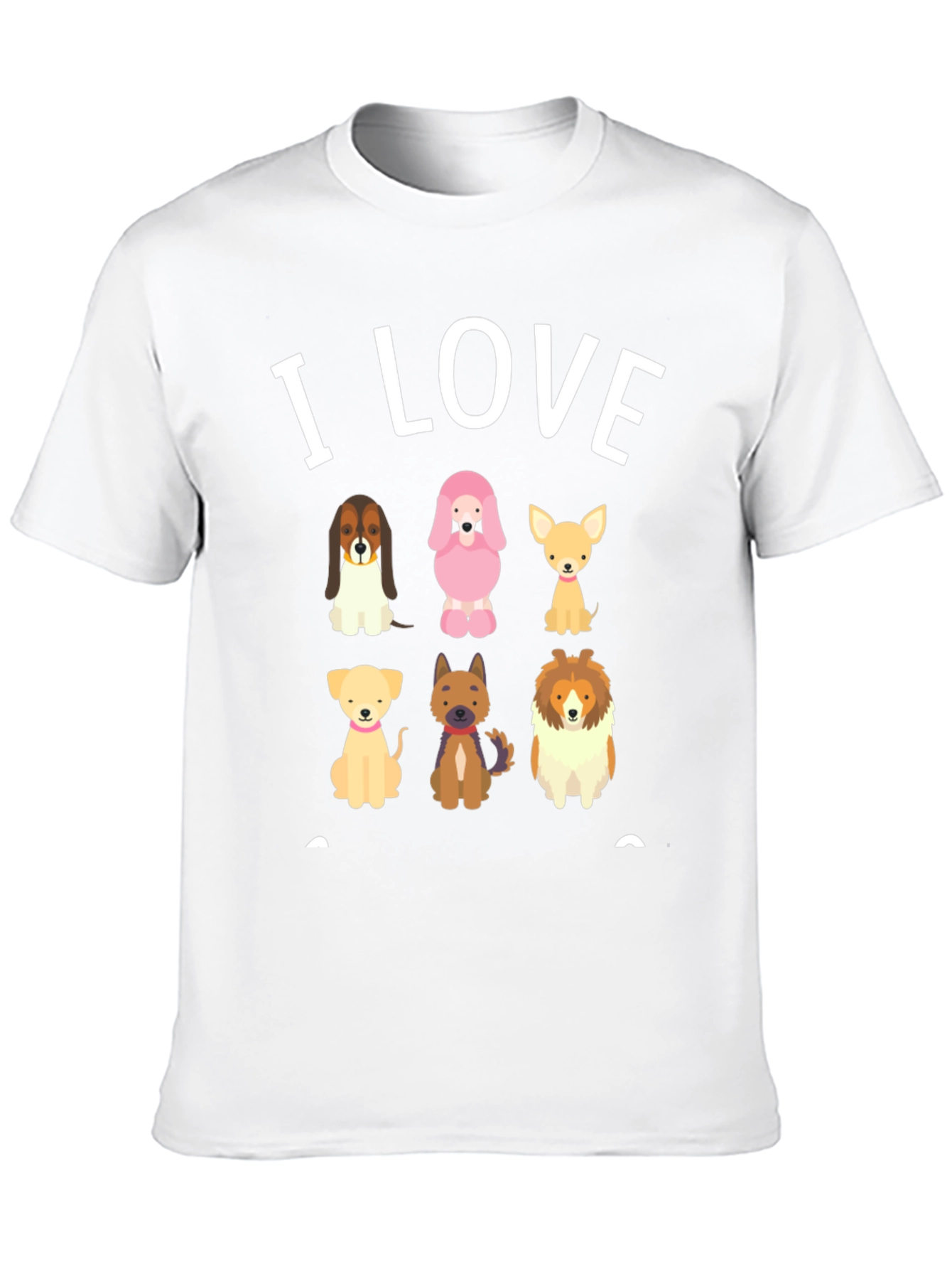 I Love Dogs Graphic T-Shirt