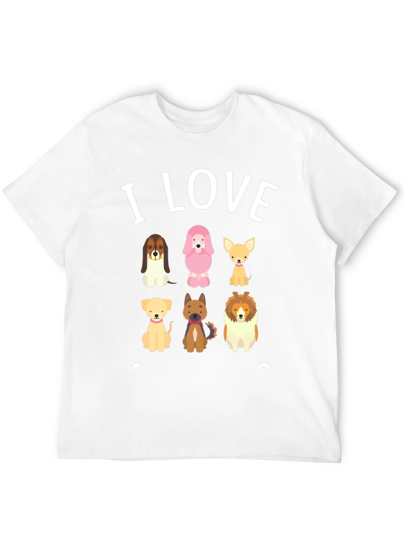 I Love Dogs Graphic T-Shirt