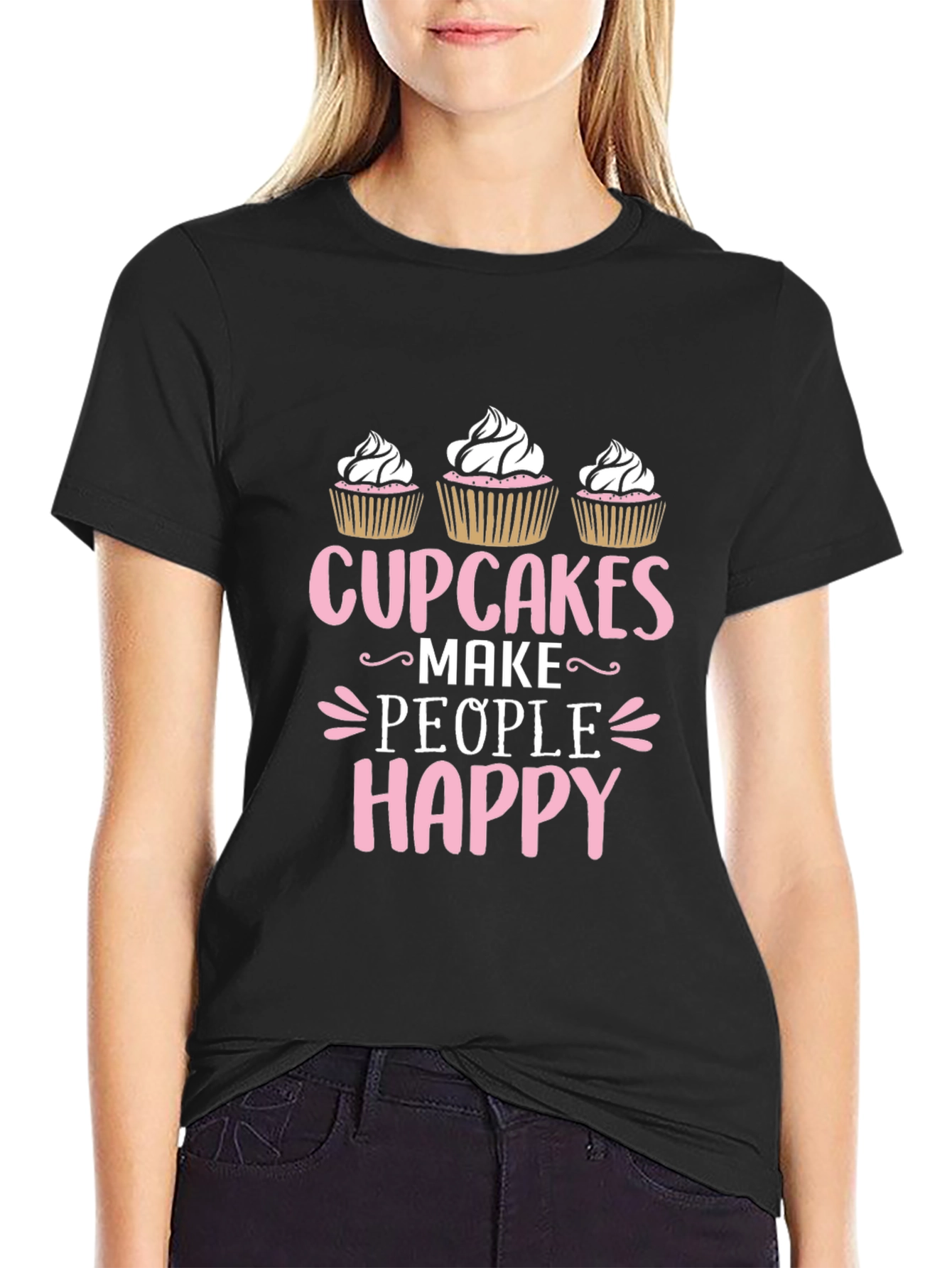 Cupcakes Make People Happy T-Shirt