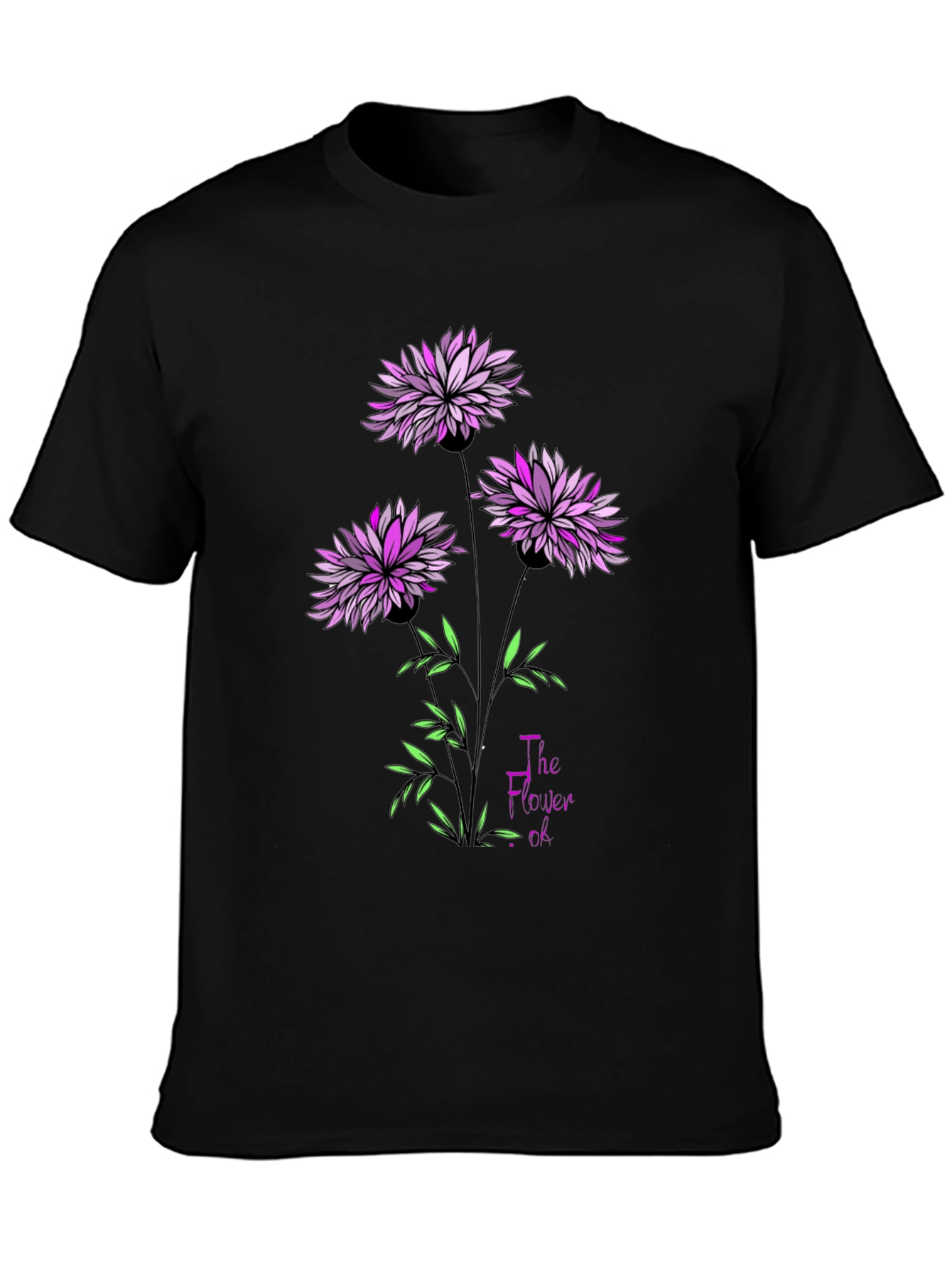 Floral Print T-Shirt - The Flower Of...