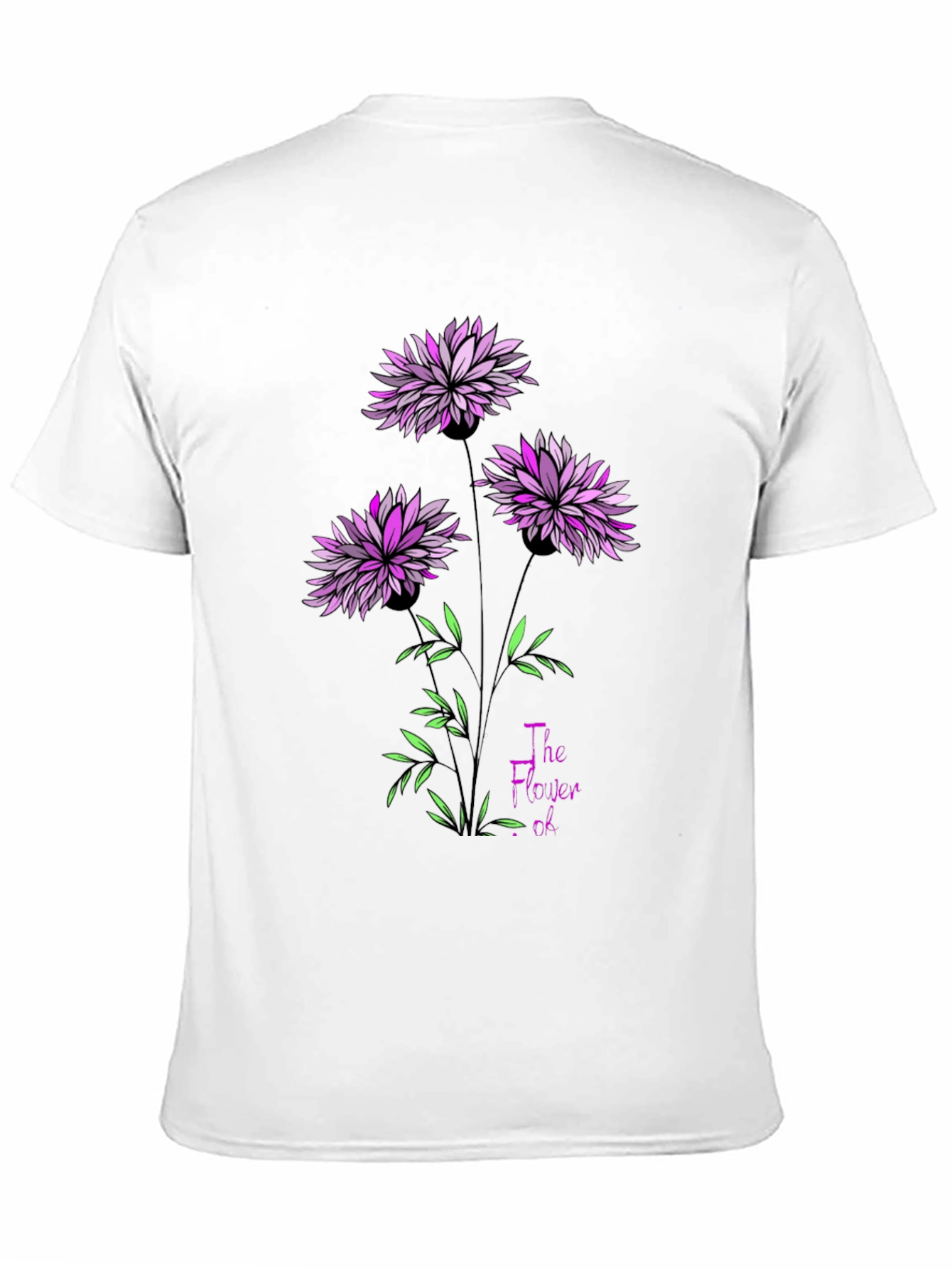 Floral Print T-Shirt - The Flower Of...