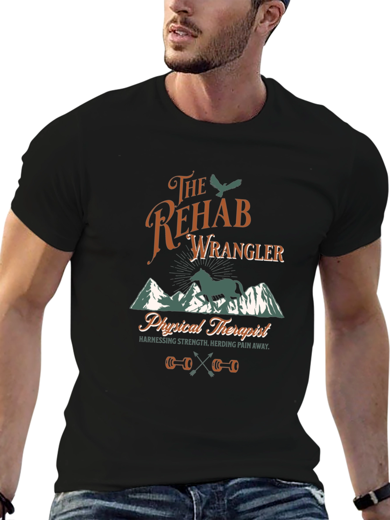 Rehab Wrangler Physical Therapist Graphic Tee