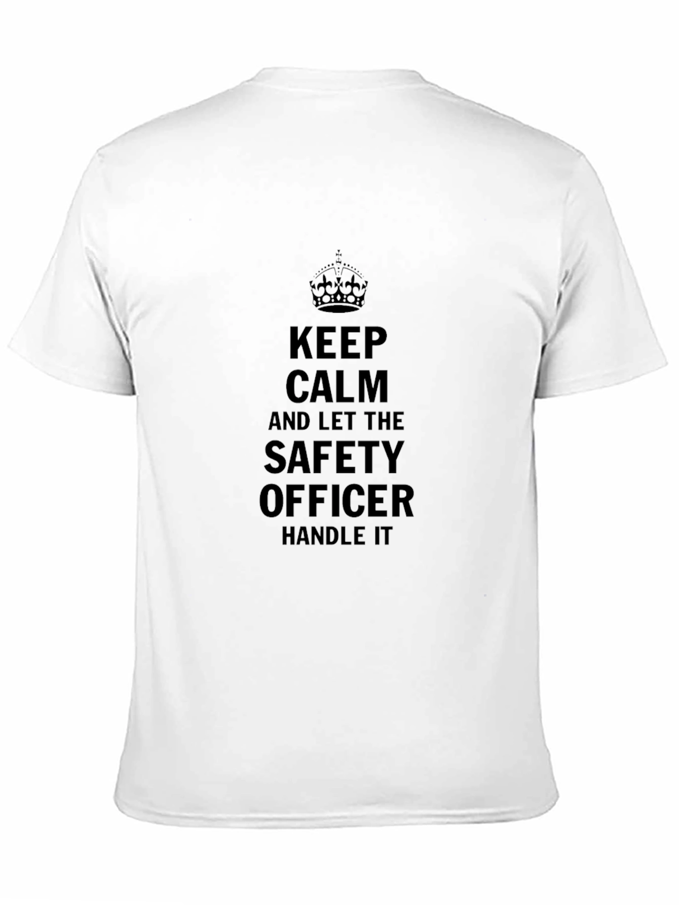 Keep Calm Safety Officer Graphic Tee - Black