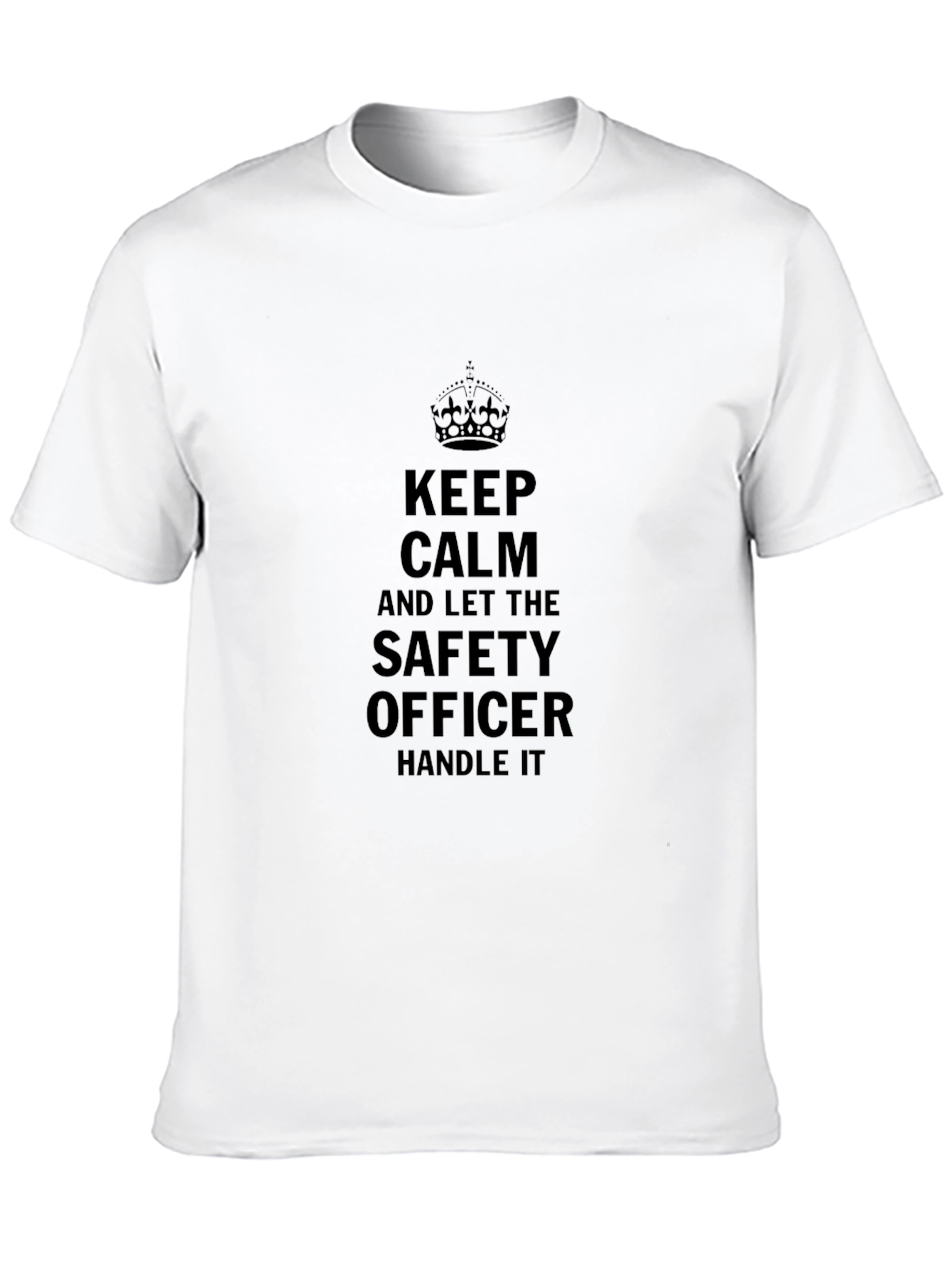 Keep Calm Safety Officer Graphic Tee - Black